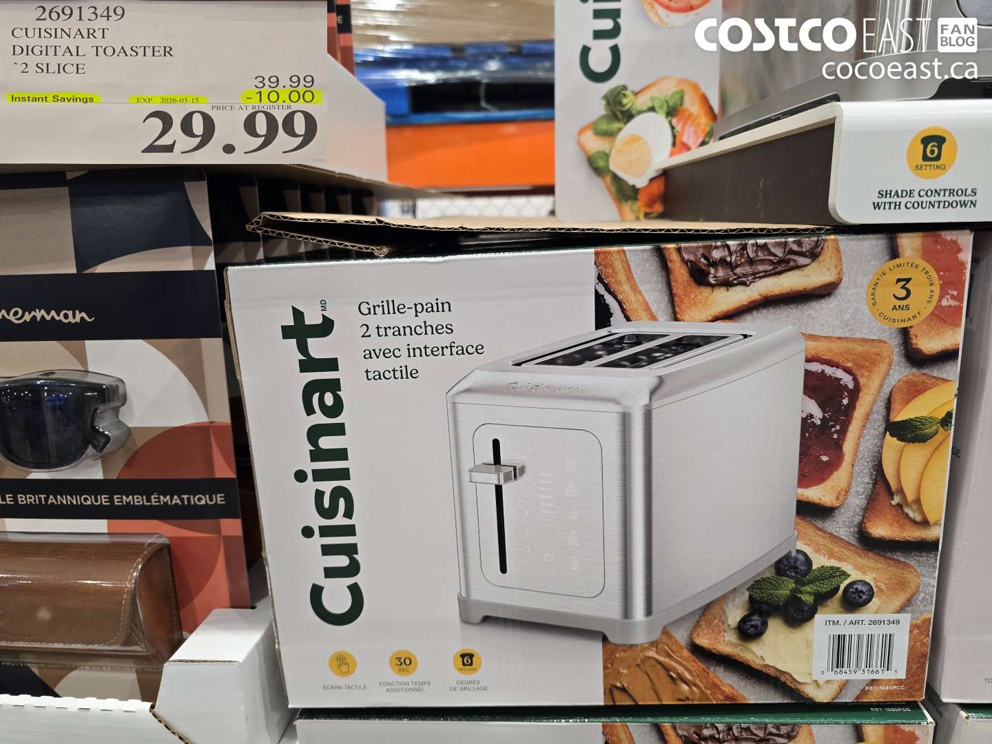 2691349 CUISINART DIGITAL TOASTER 2 SLICE ($10.00 INSTANT SAVINGS EXPIRES ON 2026-03-15) $29.99