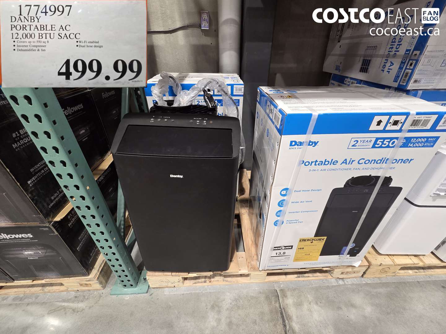 17714997 DANBY PORTABLE AC 12,000 BTU SACC $499.99