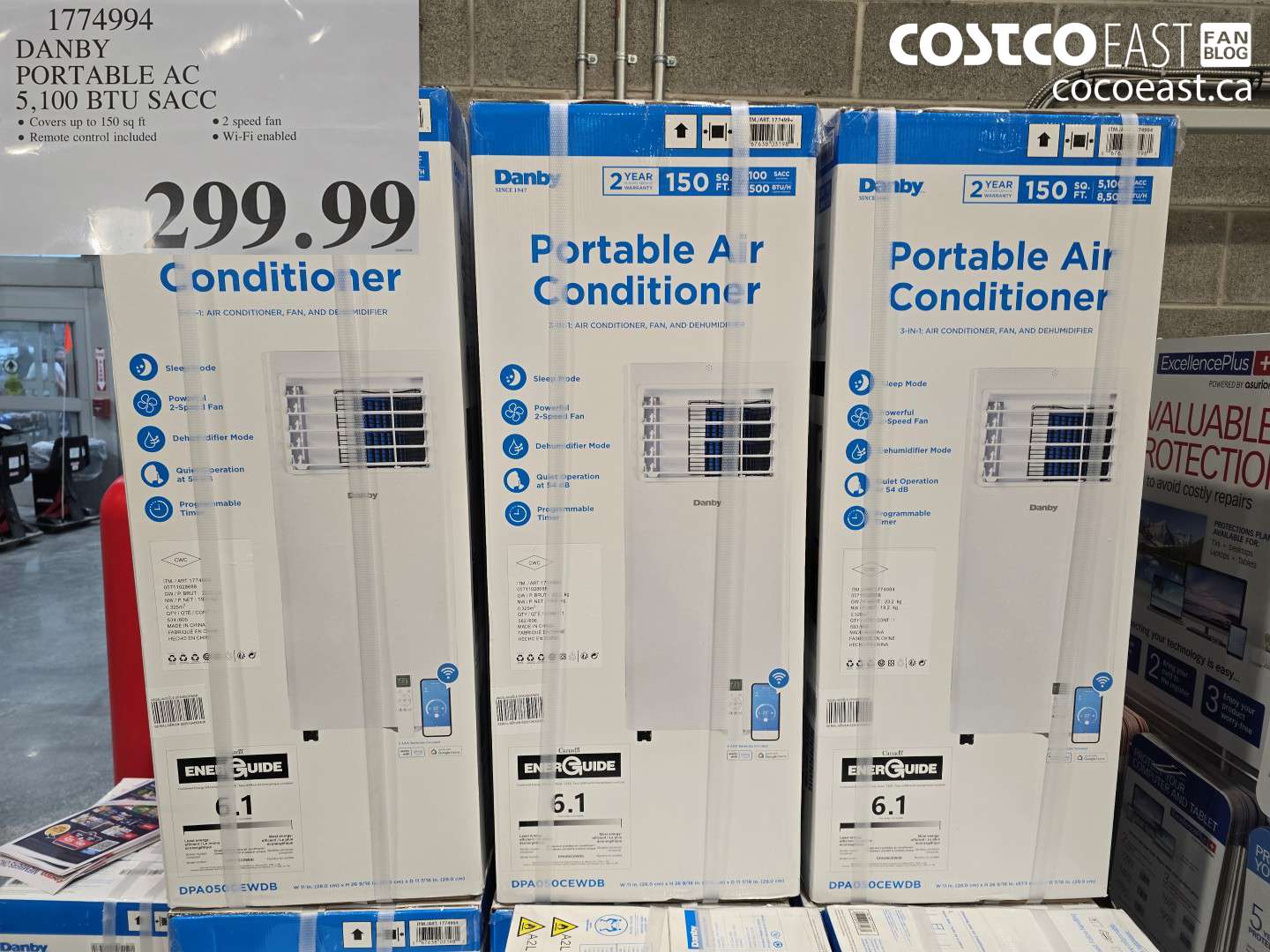 1774994 DANBY PORTABLE AC 5,100 BTU SACC $299.99