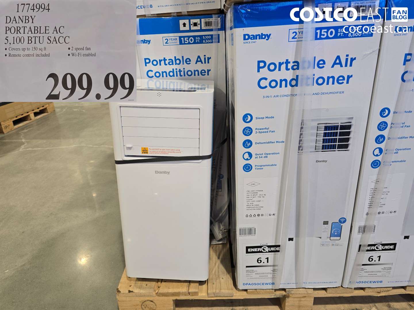 1774994 DANBY PORTABLE AC 5,100 BTU SACC $299.99