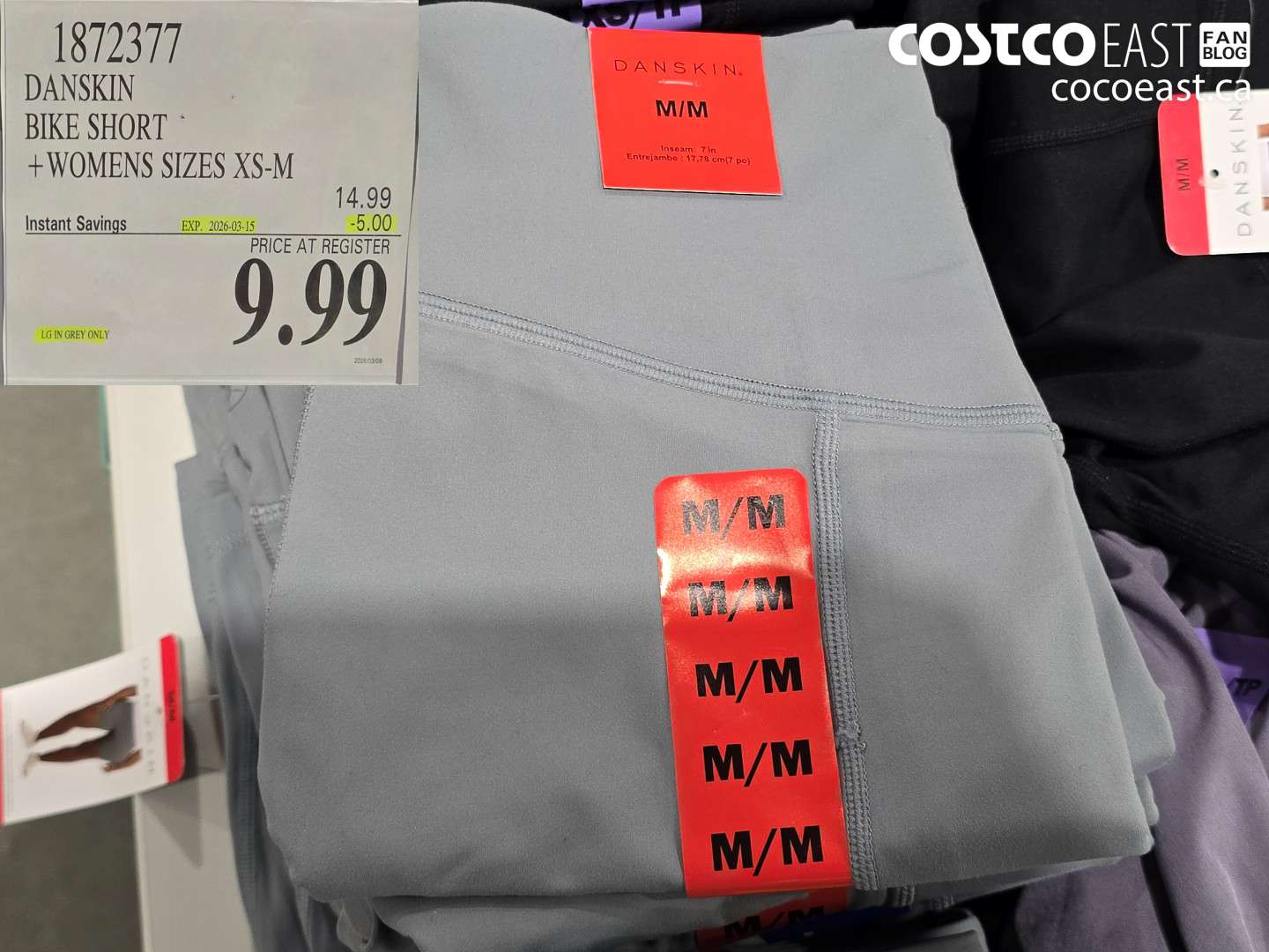 1872377 DANSKIN BIKE SHORT +WOMENS SIZES XS-M ($5.00 INSTANT SAVINGS EXPIRES ON 2026-03-15) $9.99