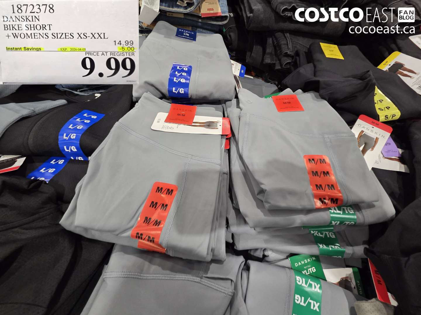 1872378 DANSKIN BIKE SHORT +WOMENS SIZES XS-XXL ($5.00 INSTANT SAVINGS EXPIRES ON 2026-04-05) $9.99