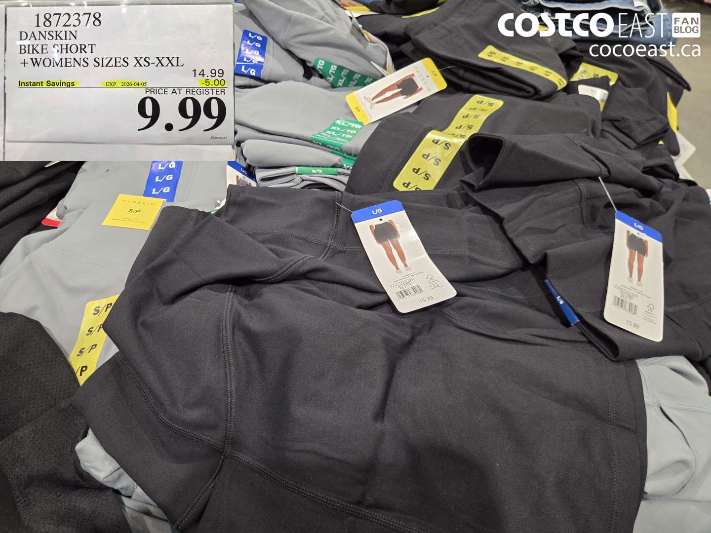 1872378 DANSKIN BIKE SHORT + WOMENS SIZES XS-XXL ($5.00 INSTANT SAVINGS EXPIRES ON 2026-04-05) $9.99