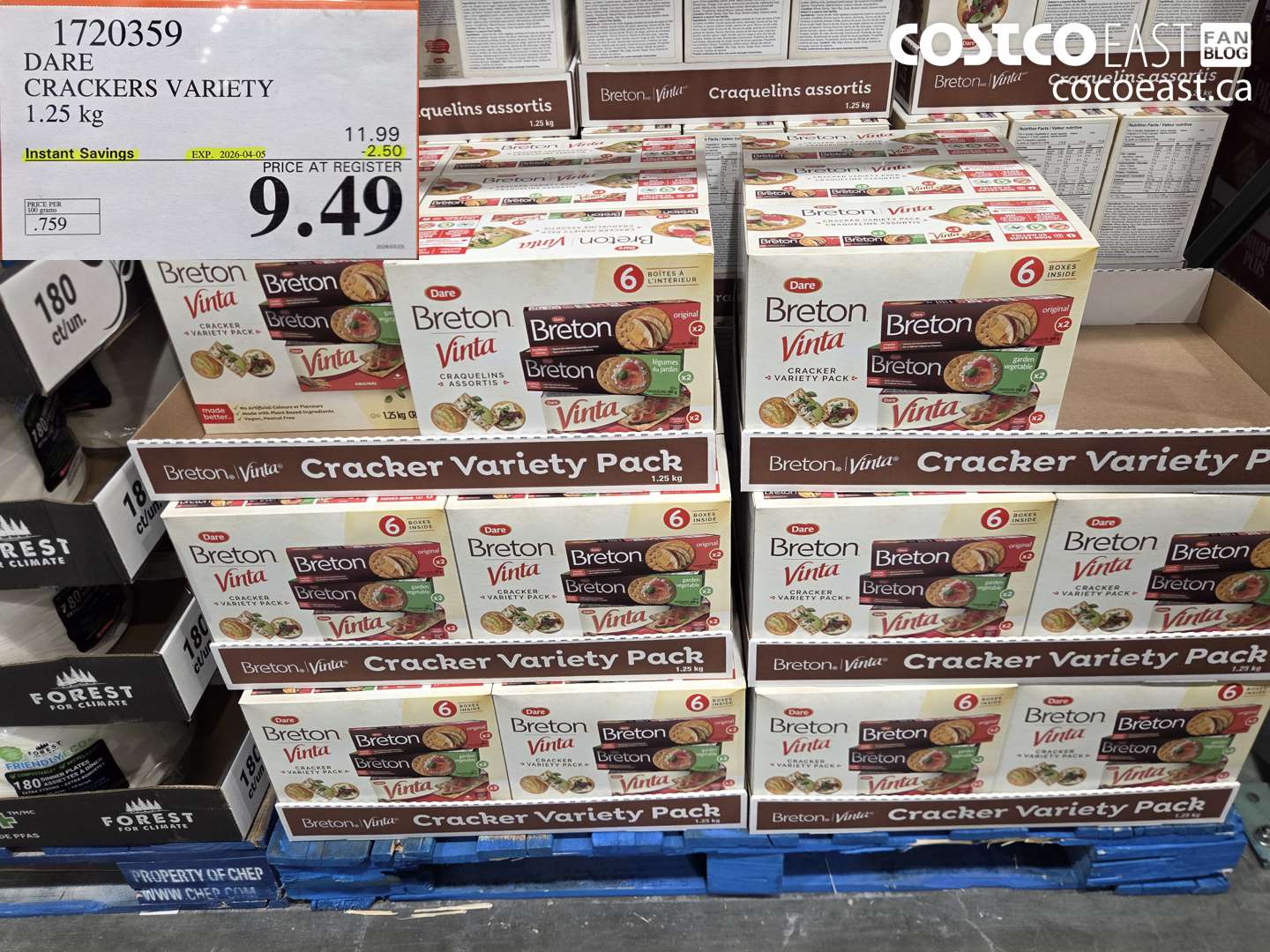 1720359 DARE CRACKERS VARIETY 1.25 KG ($2.50 INSTANT SAVINGS EXPIRES ON 2026-04-05) $9.49