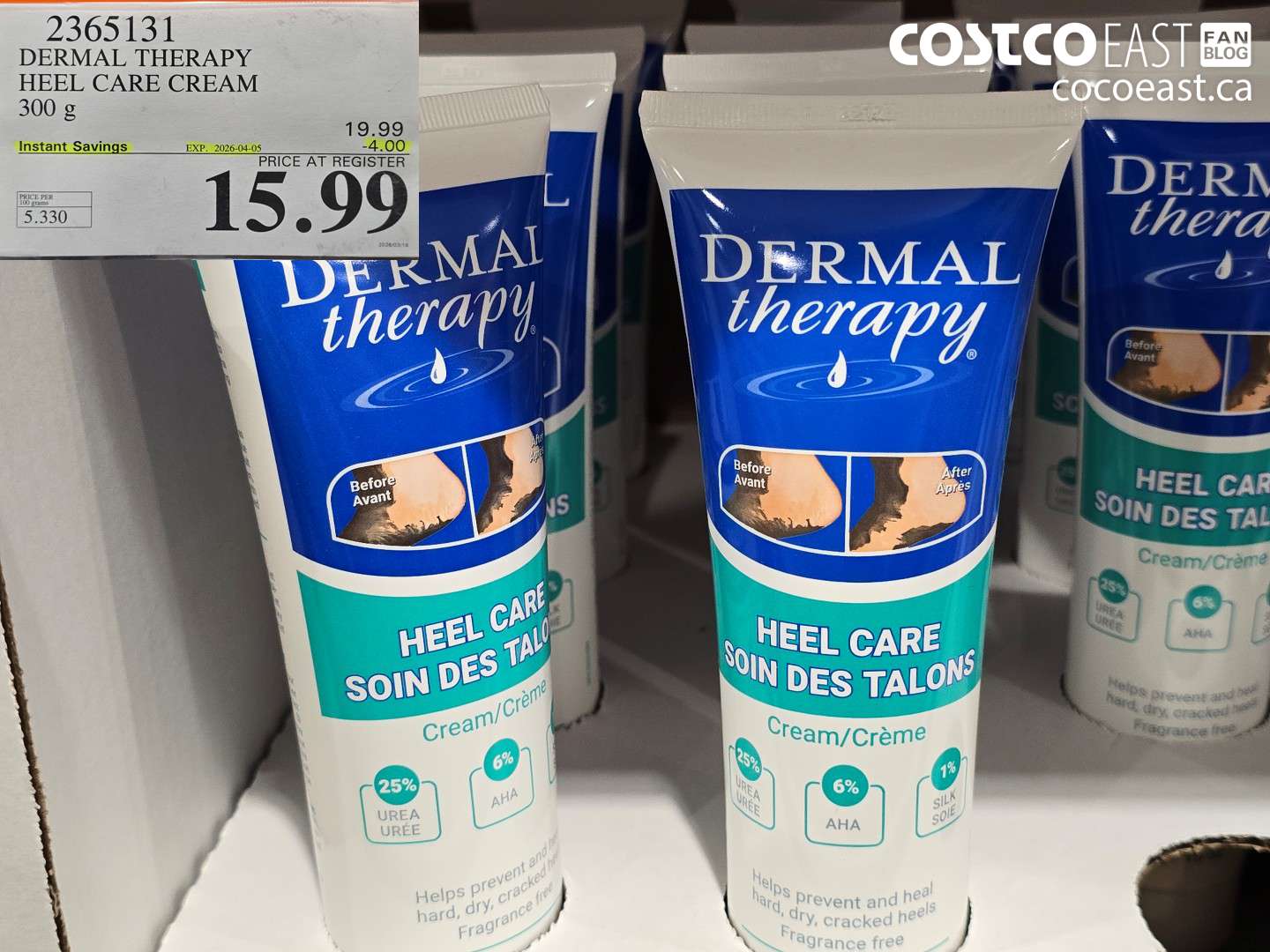 2365131 DERMAL THERAPY HEEL CARE CREAM 300 G ($4.00 INSTANT SAVINGS EXPIRES ON 2026-04-05) $15.99
