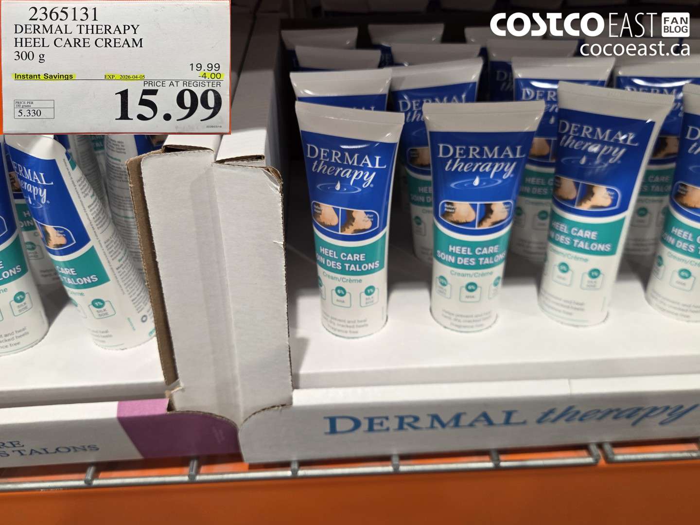 2365131 DERMAL THERAPY HEEL CARE CREAM 300 G ($4.00 INSTANT SAVINGS EXPIRES ON 2026-04-05) $15.99