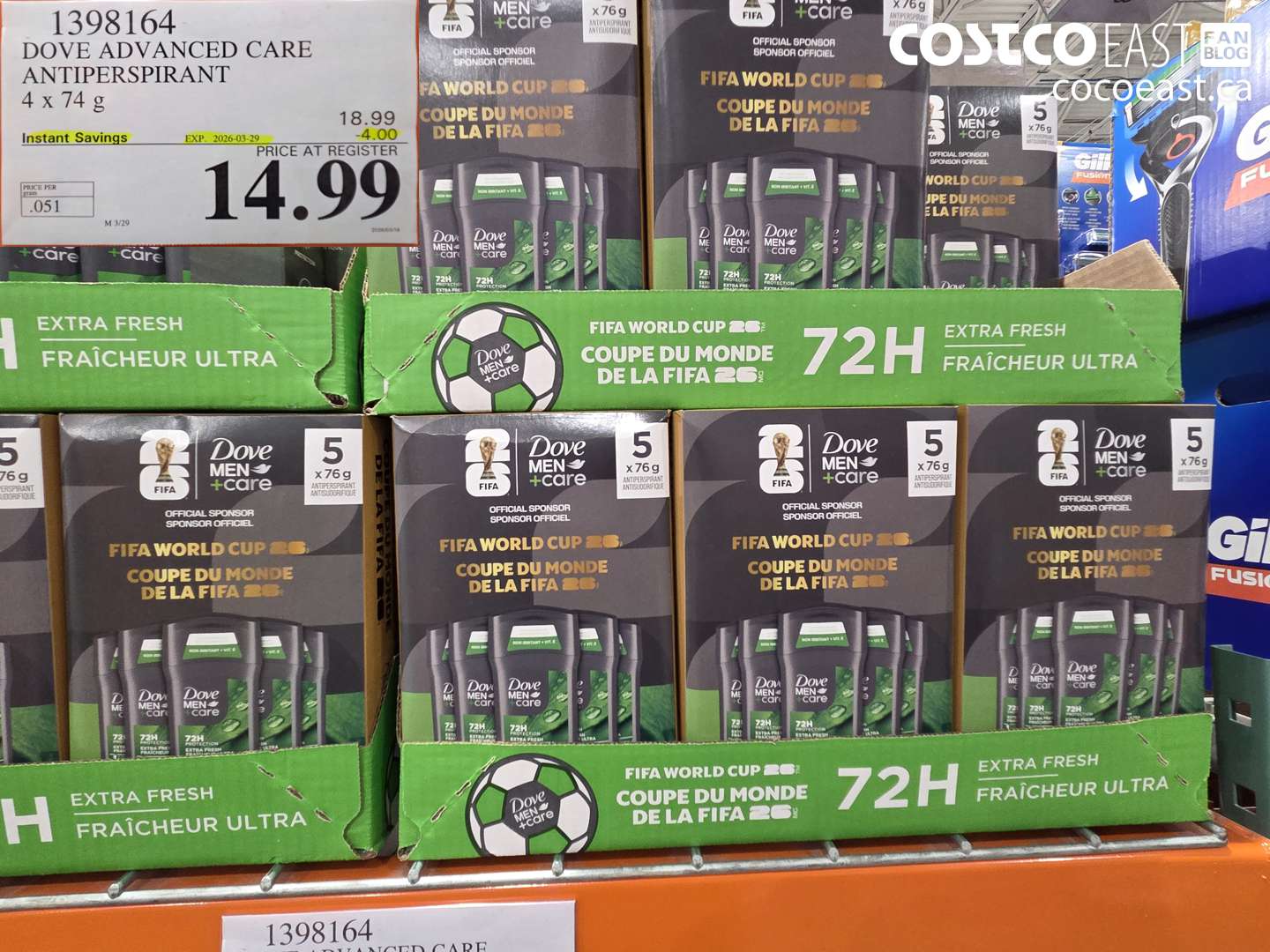 1398164 DOVE ADVANCED CARE ANTIPERSPIRANT ($4.00 INSTANT SAVINGS EXPIRES ON 2026-03-29) $14.99