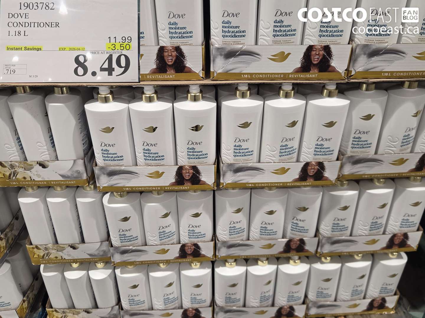 1903782 DOVE CONDITIONER 1.18 L ($3.50 INSTANT SAVINGS EXPIRES ON 2026-04-12) $8.49