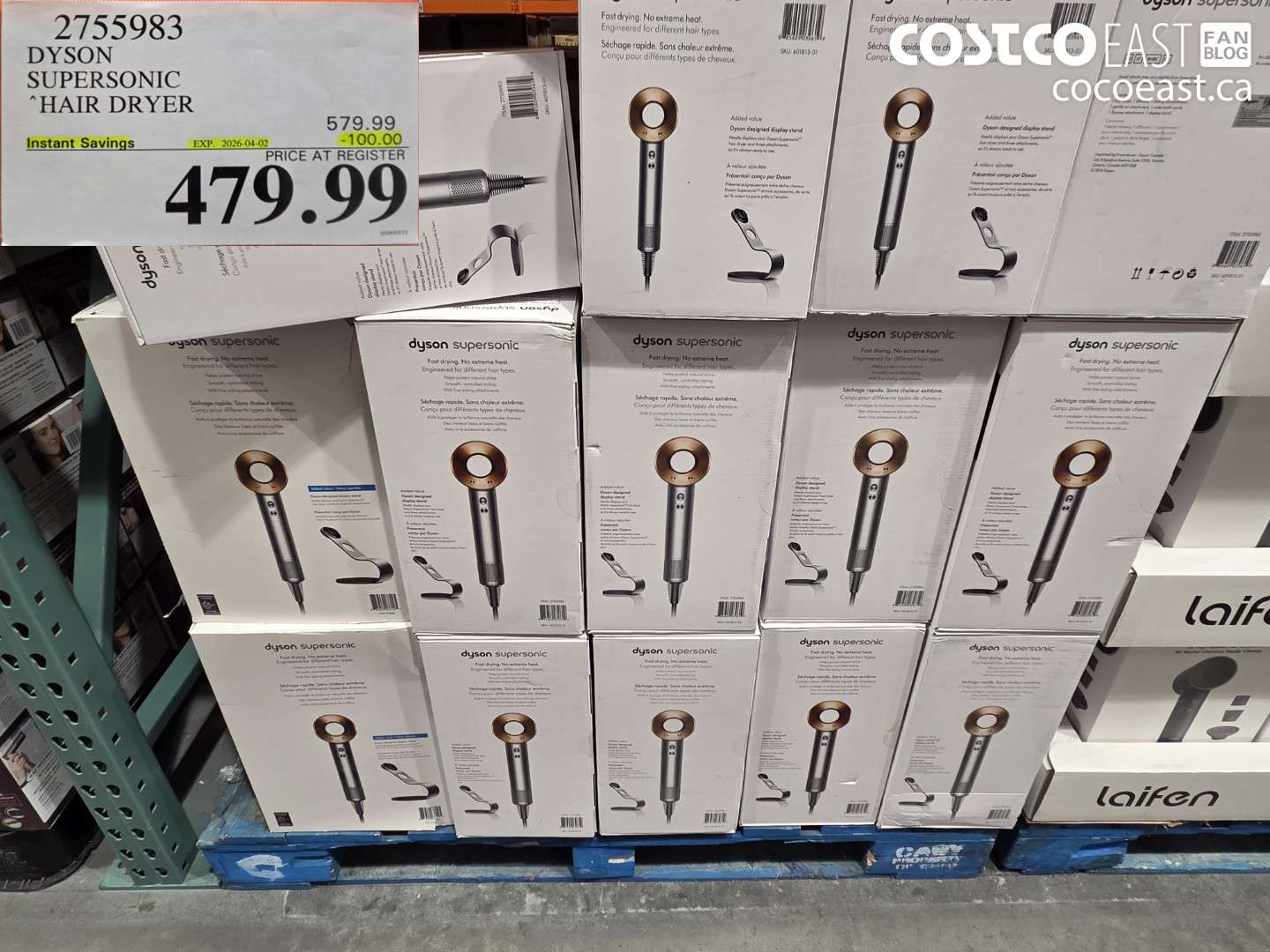 2755983 DYSON SUPERSONIC HAIR DRYER ($100.00 INSTANT SAVINGS EXPIRES ON 2026-04-02) $479.99