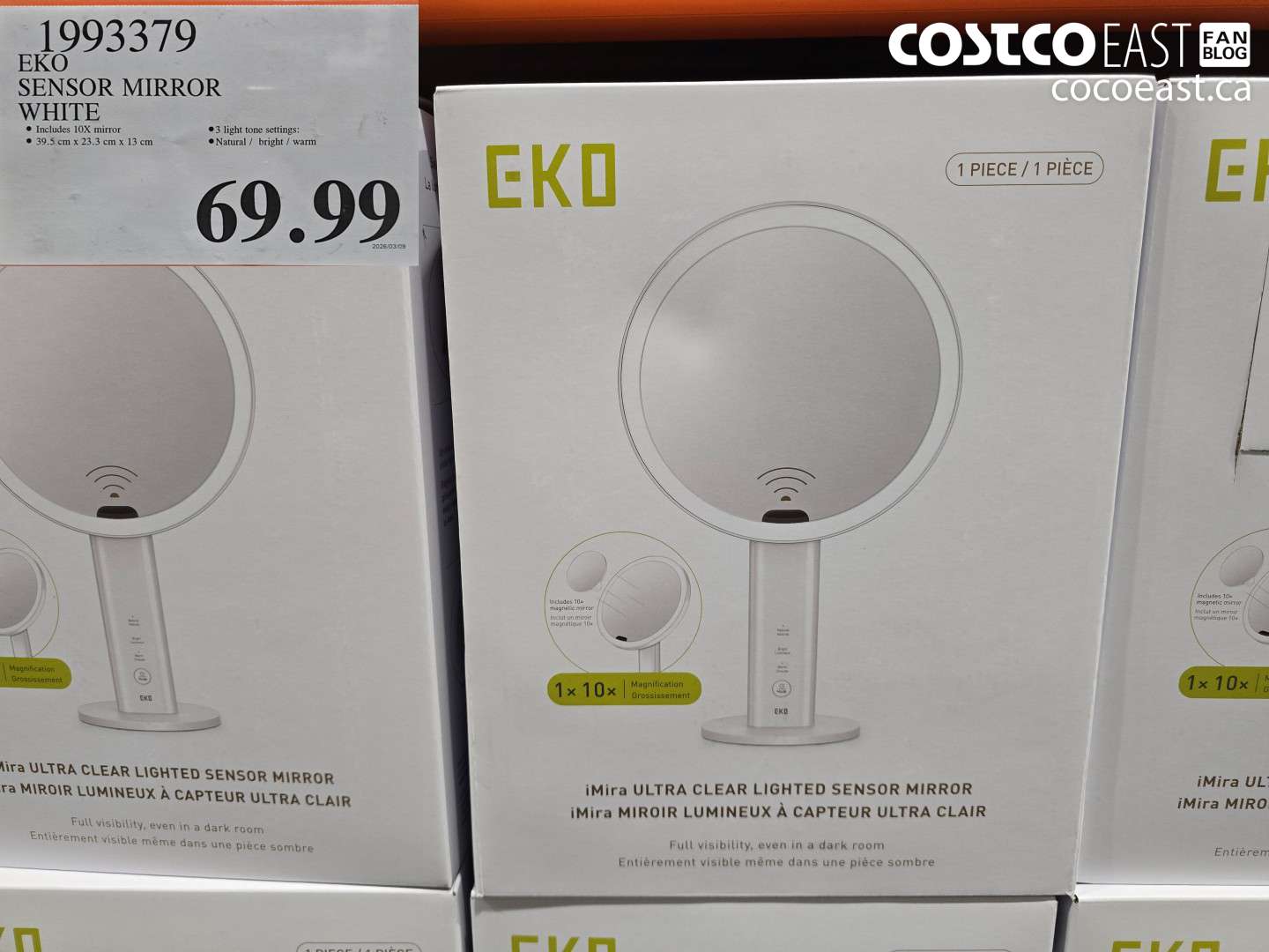 1993379 EKO SENSOR MIRROR WHITE $69.99