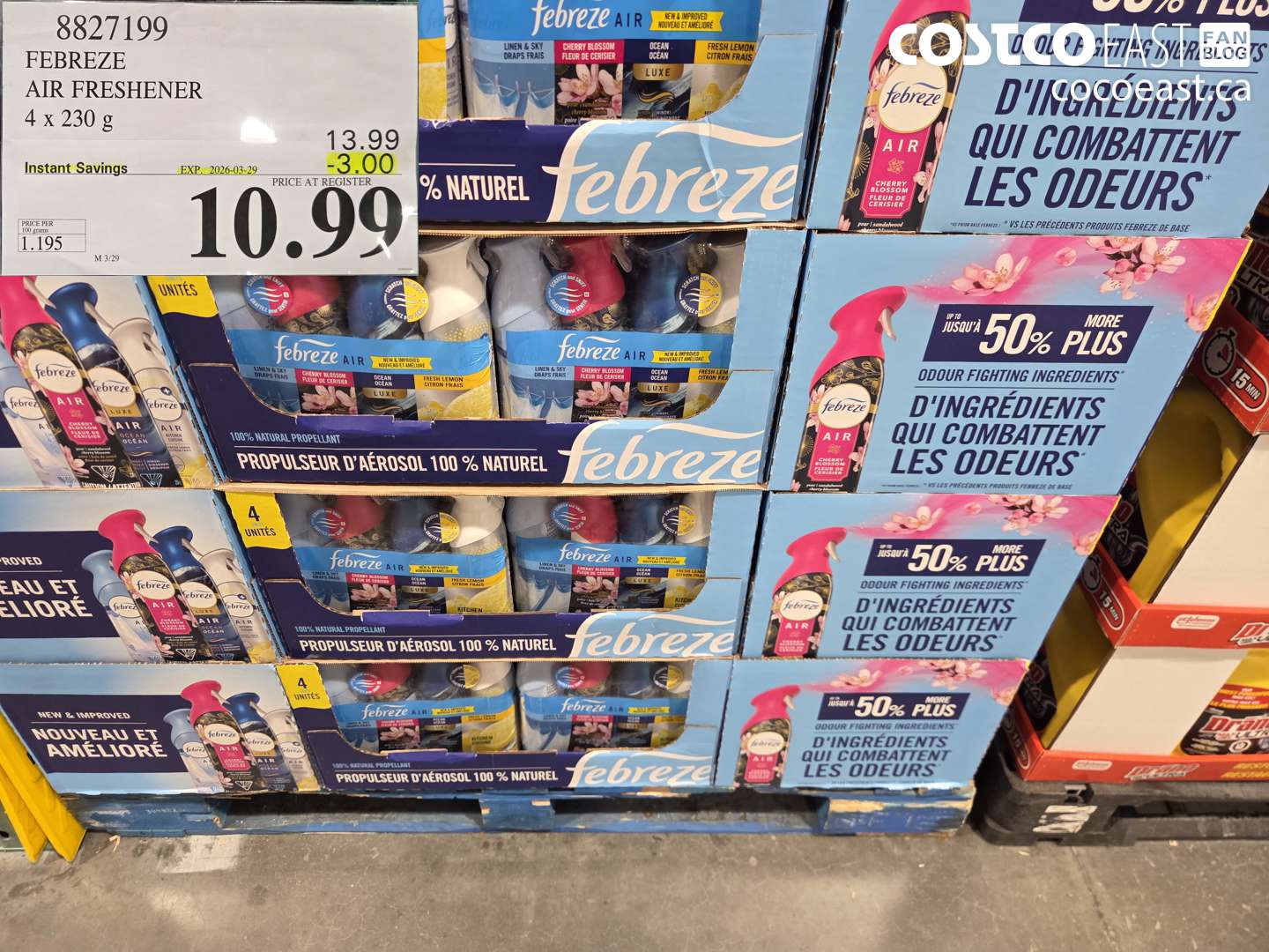 8827199 FEBREZE AIR FRESHENER 4 X 230 G ($3.00 INSTANT SAVINGS EXPIRES ON 2026-03-29) $10.99