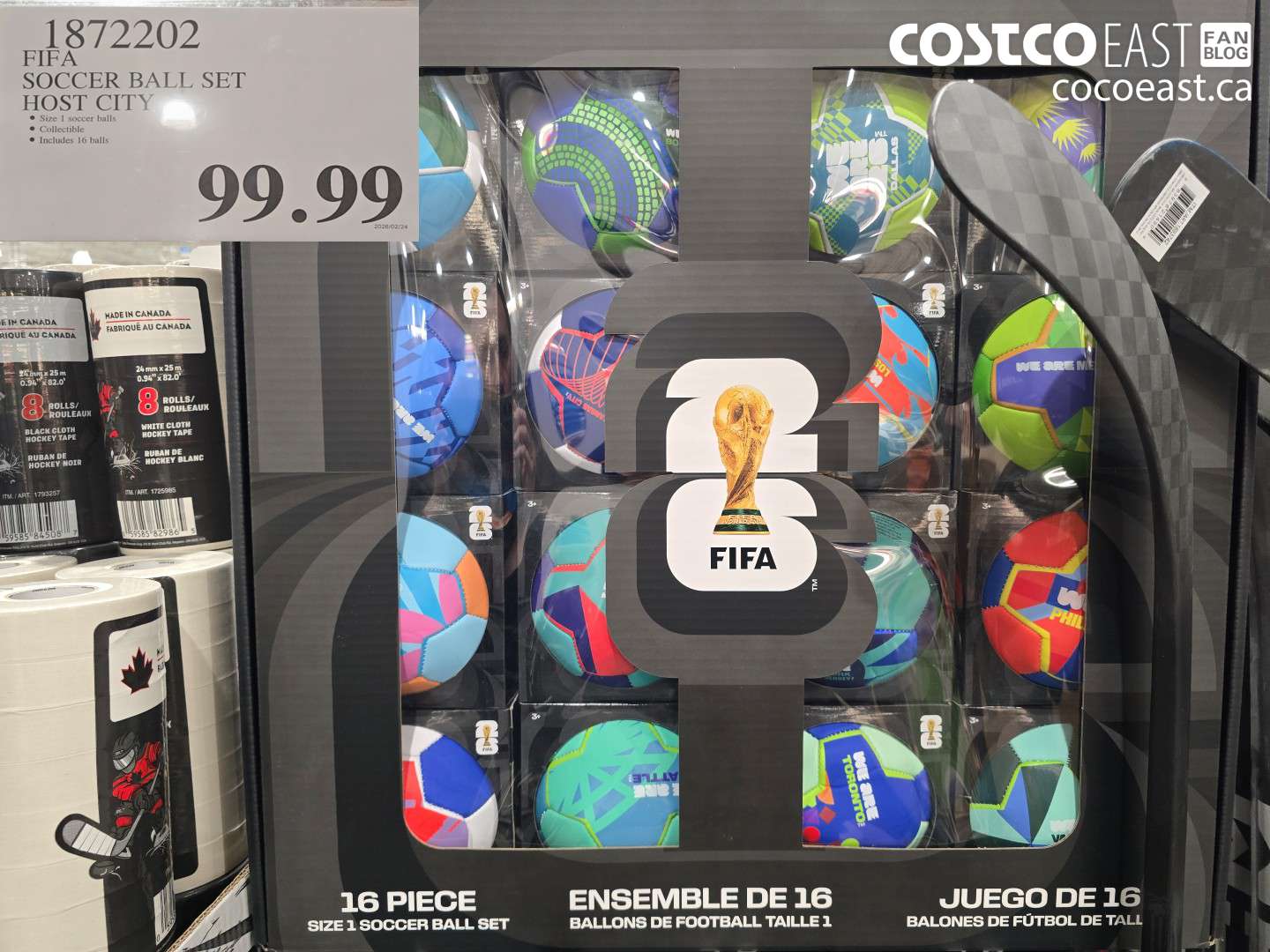 1872202 FIFA SOCCER BALL SET HOST CITY $99.99