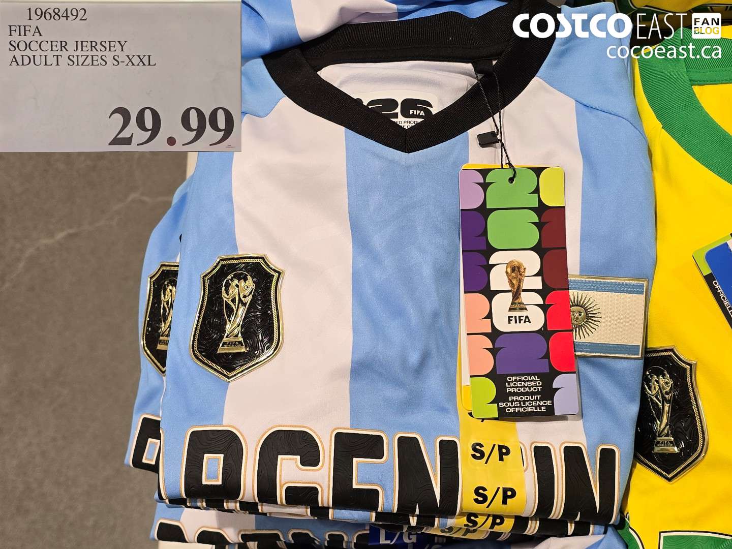 1968492 FIFA SOCCER JERSEY ADULT SIZES S-XXL $29.99