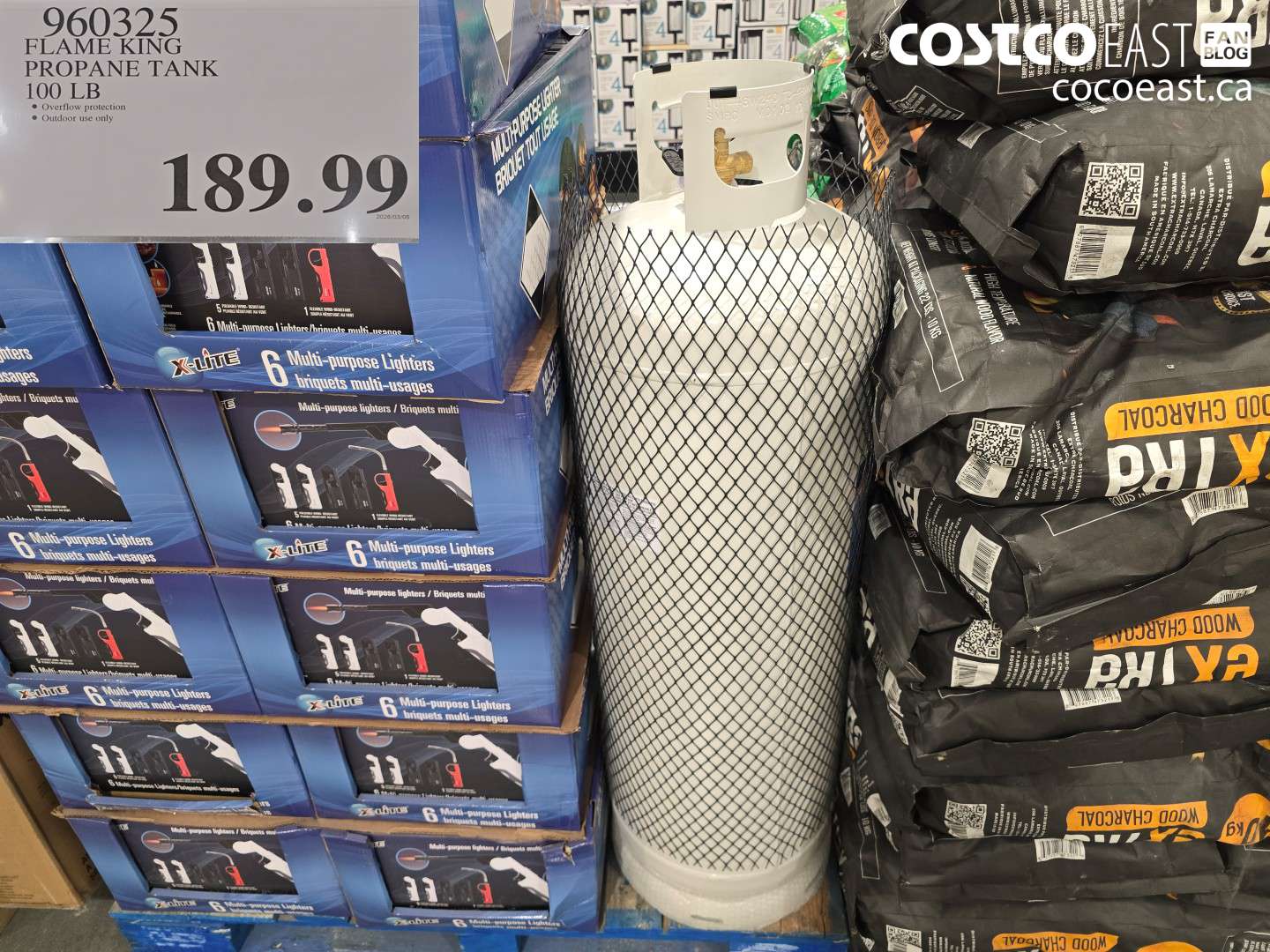 960325 FLAME KING PROPANE TANK 100 LB $189.99