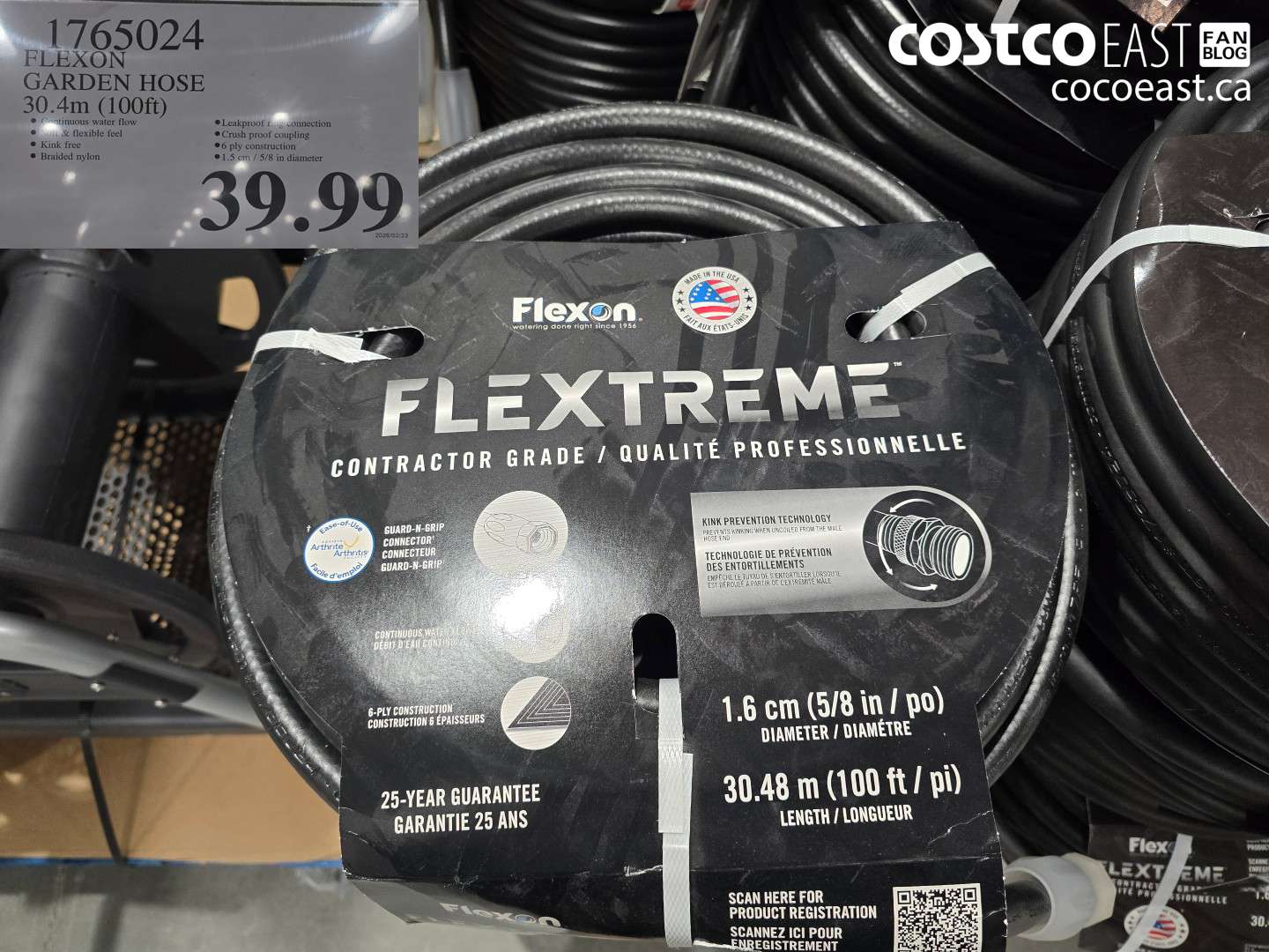 1765024 FLEXON GARDEN HOSE 30.4m (100ft) $39.99