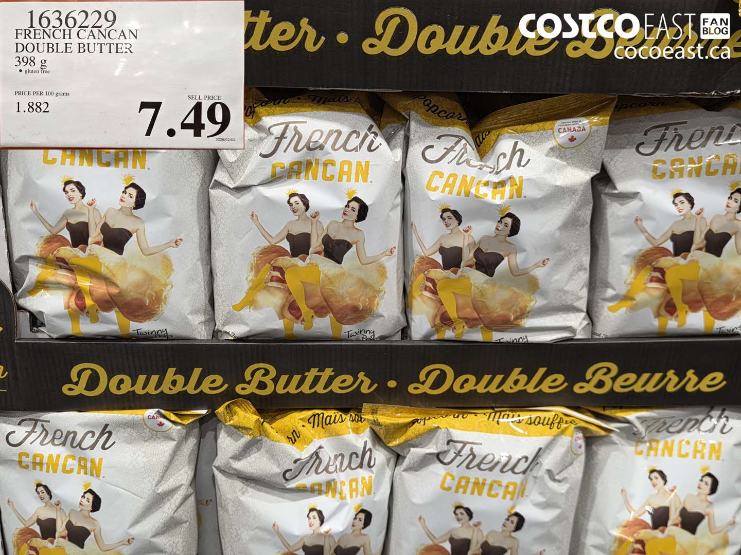 1636229 FRENCH CANCAN DOUBLE BUTTER $7.49