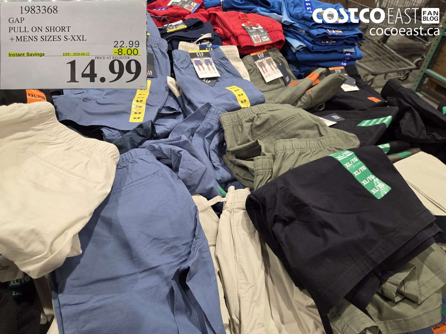 1983368 GAP PULL ON SHORT + MENS SIZES S-XXL ($8.00 INSTANT SAVINGS EXPIRES ON 2026-04-12) $14.99