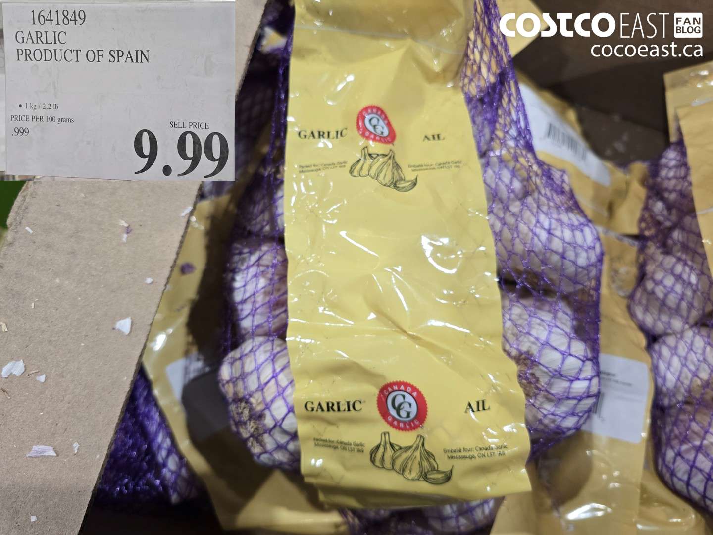 1641849 GARLIC PRODUCT OF SPAIN $9.99