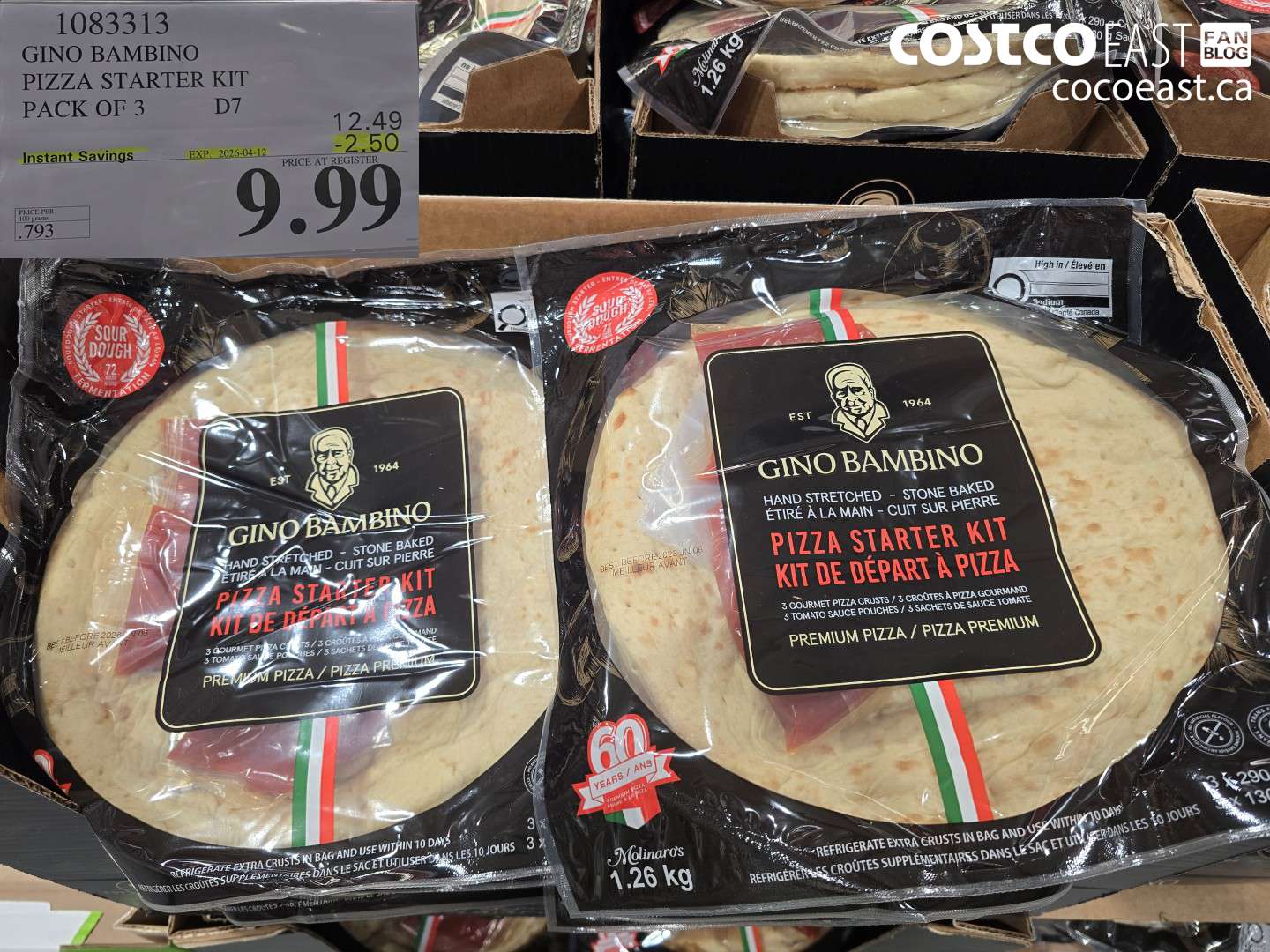 1083313 GINO BAMBINO PIZZA STARTER KIT PACK OF 3 ($2.50 INSTANT SAVINGS EXPIRES ON 2026-04-12) $9.99