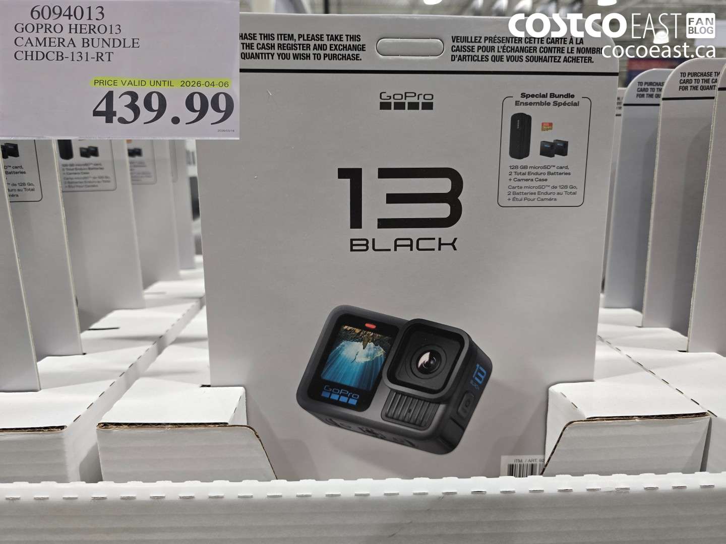 6094013 GOPRO HERO13 CAMERA BUNDLE CHDCB-13-RT $439.99