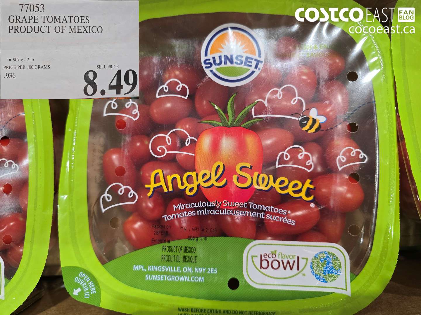 77053 GRAPE TOMATOES PRODUCT OF MEXICO $8.49