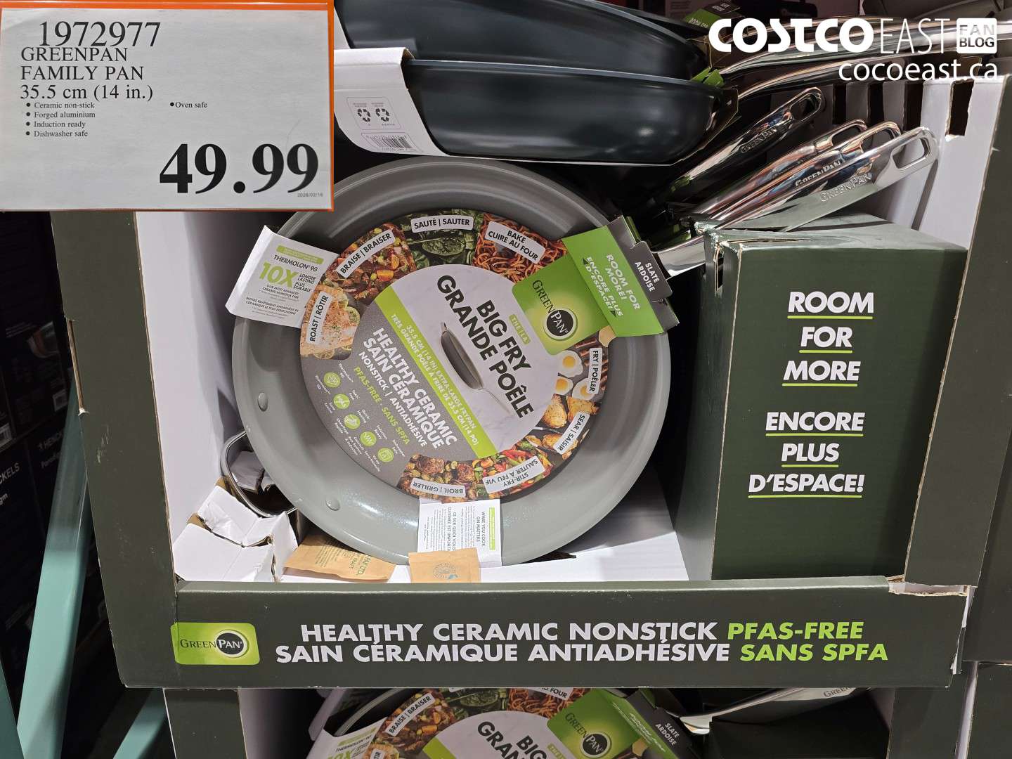 1972977 GREENPAN FAMILY PAN 35.5 CM (14 IN.) $49.99