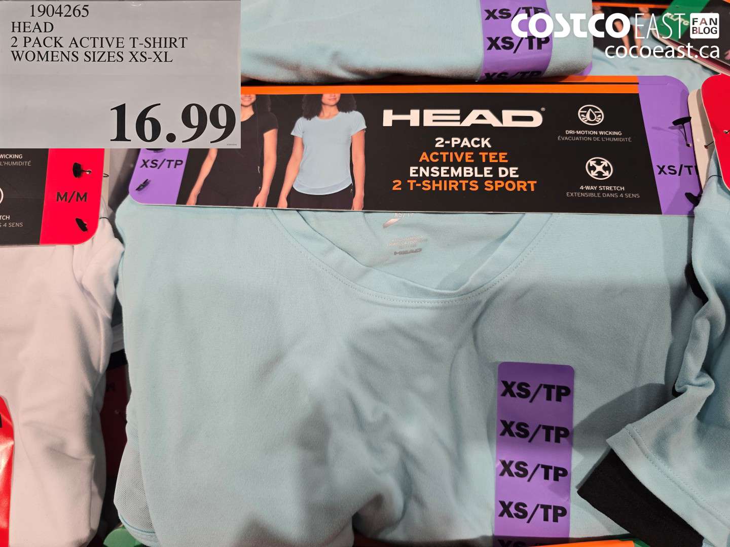 1904265 HEAD 2 PACK ACTIVE T-SHIRT WOMENS SIZES XS-XL $16.99