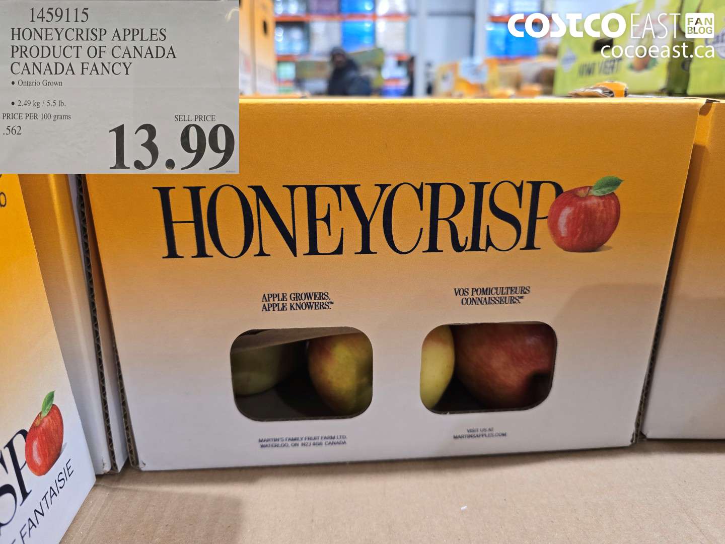 1459115 HONEYCRISP APPLES PRODUCT OF CANADA CANADA FANCY $13.99