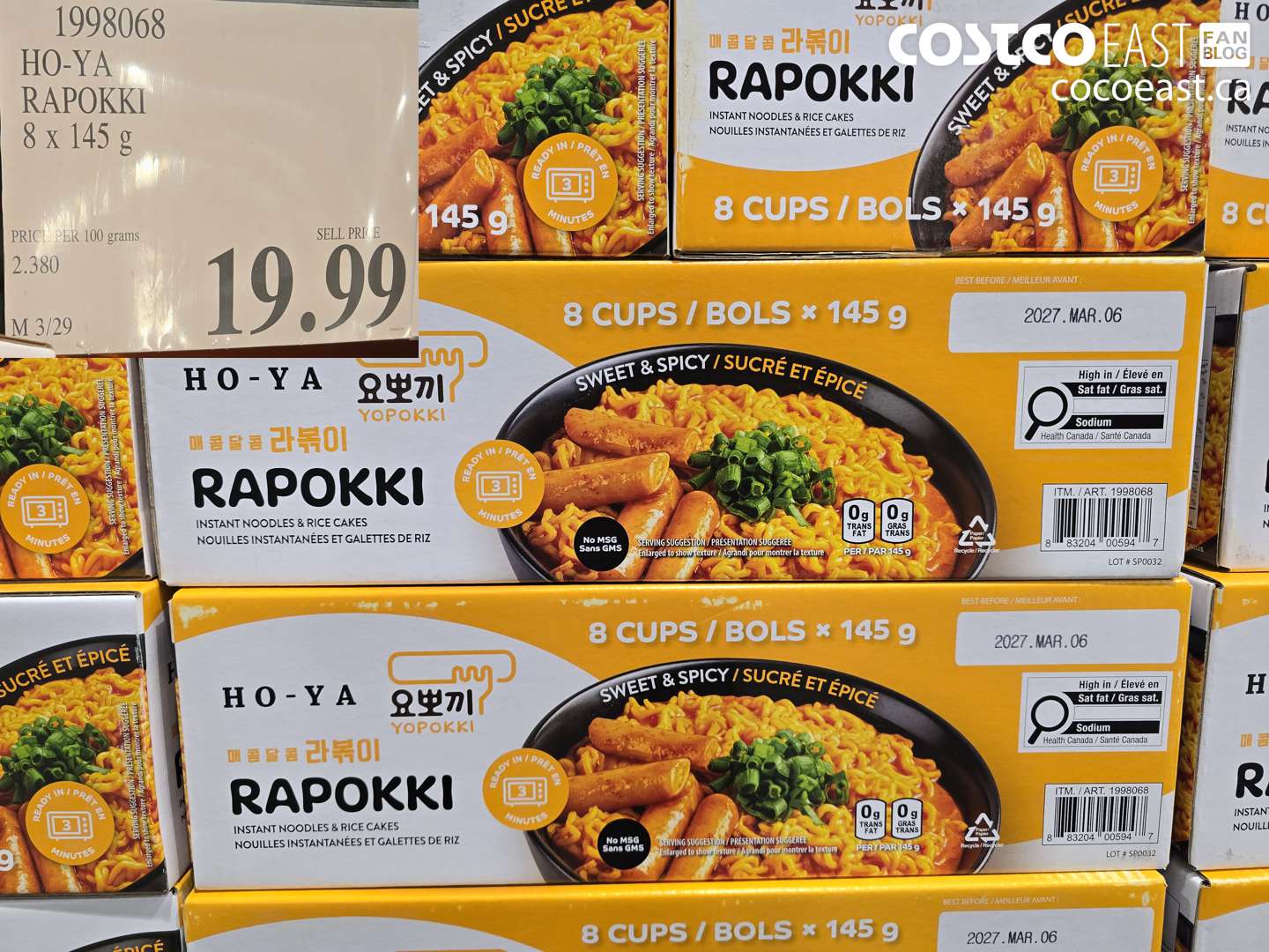 1998068 HO-YA RAPOKKI 8 X 145 G $19.99