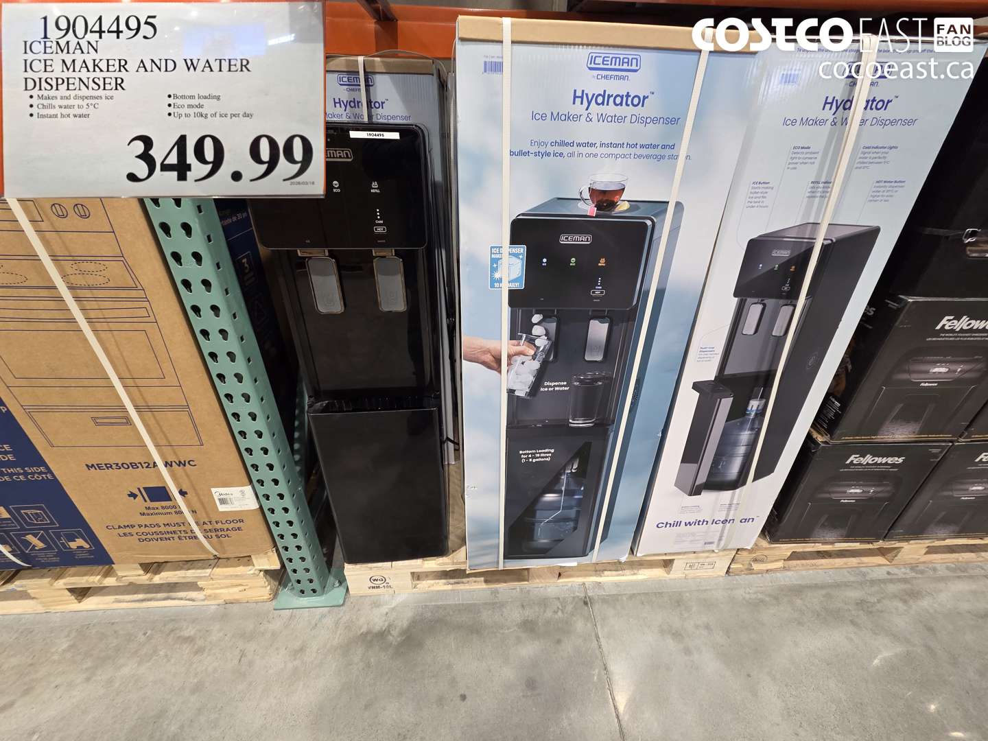 1904495 ICEMAN ICE MAKER AND WATER DISPENSER $349.99