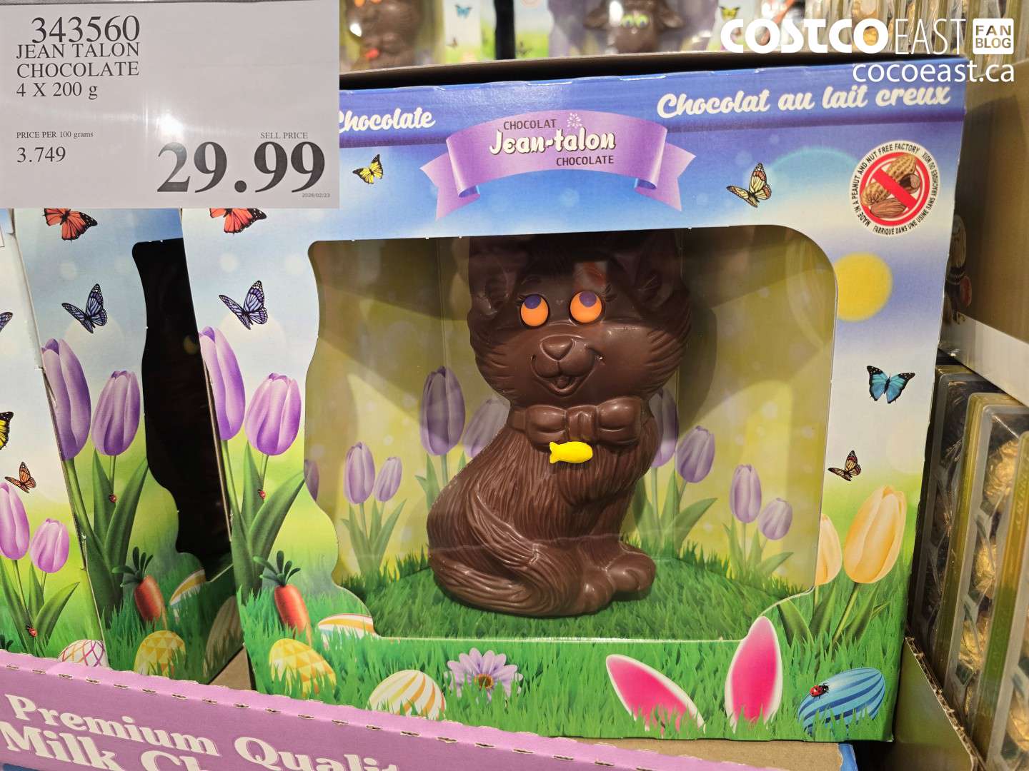 343560 JEAN TALON CHOCOLATE 4 X 200 G $29.99