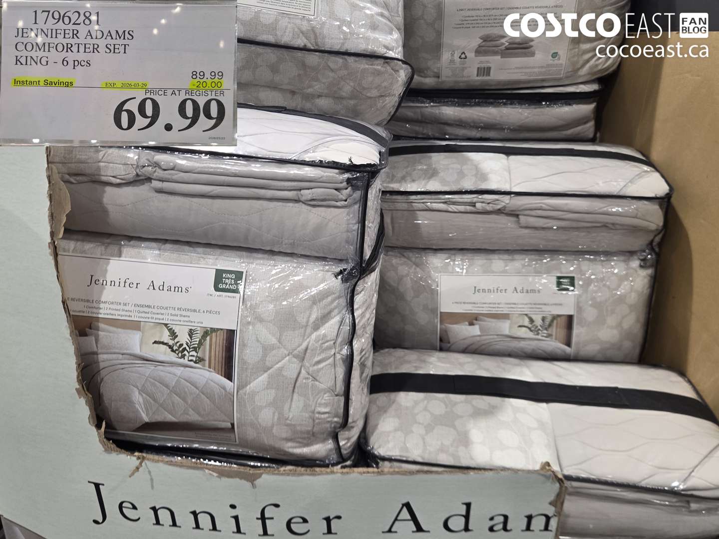 1796281 JENNIFER ADAMS COMFORTER SET KING - 6 PCS ($20.00 INSTANT SAVINGS EXPIRES ON 2026-03-29) $69.99