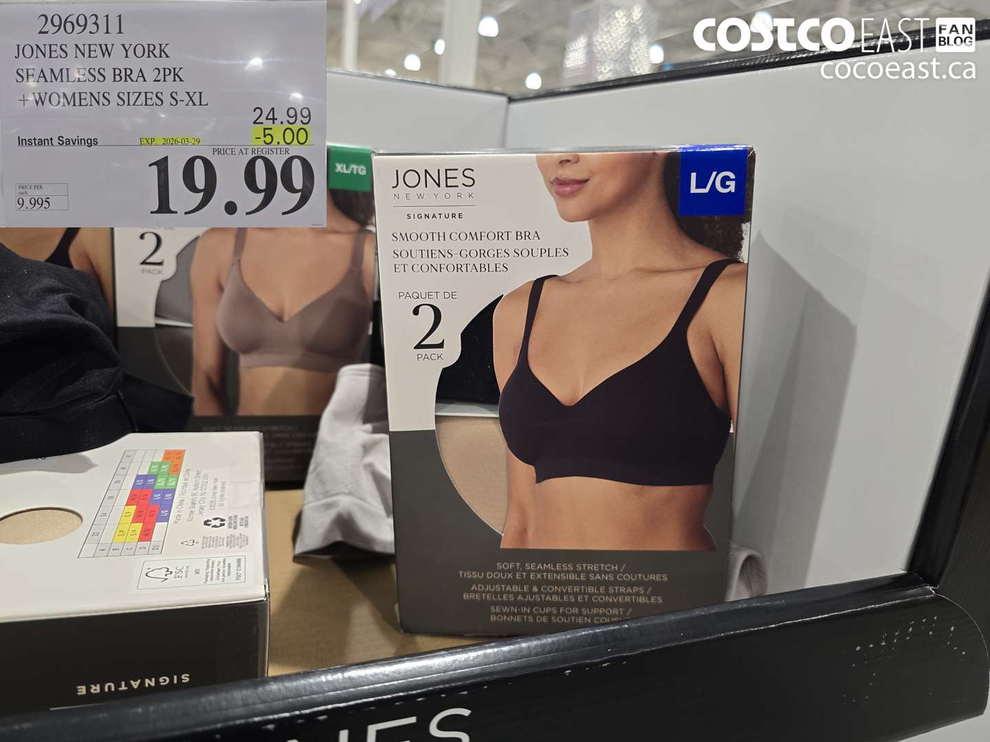 2969311 JONES NEW YORK SEAMLESS BRA 2PK + WOMENS SIZES S-XL ($5.00 INSTANT SAVINGS EXPIRES ON 2026-03-29) $19.99