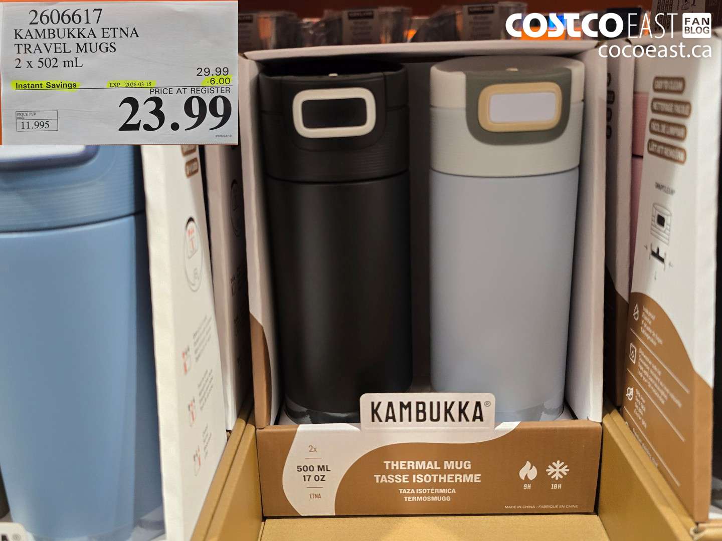 2606617 KAMBUKKA ETNA TRAVEL MUGS 2 X 502 ML ($6.00 INSTANT SAVINGS EXPIRES ON 2026-03-15) $23.99
