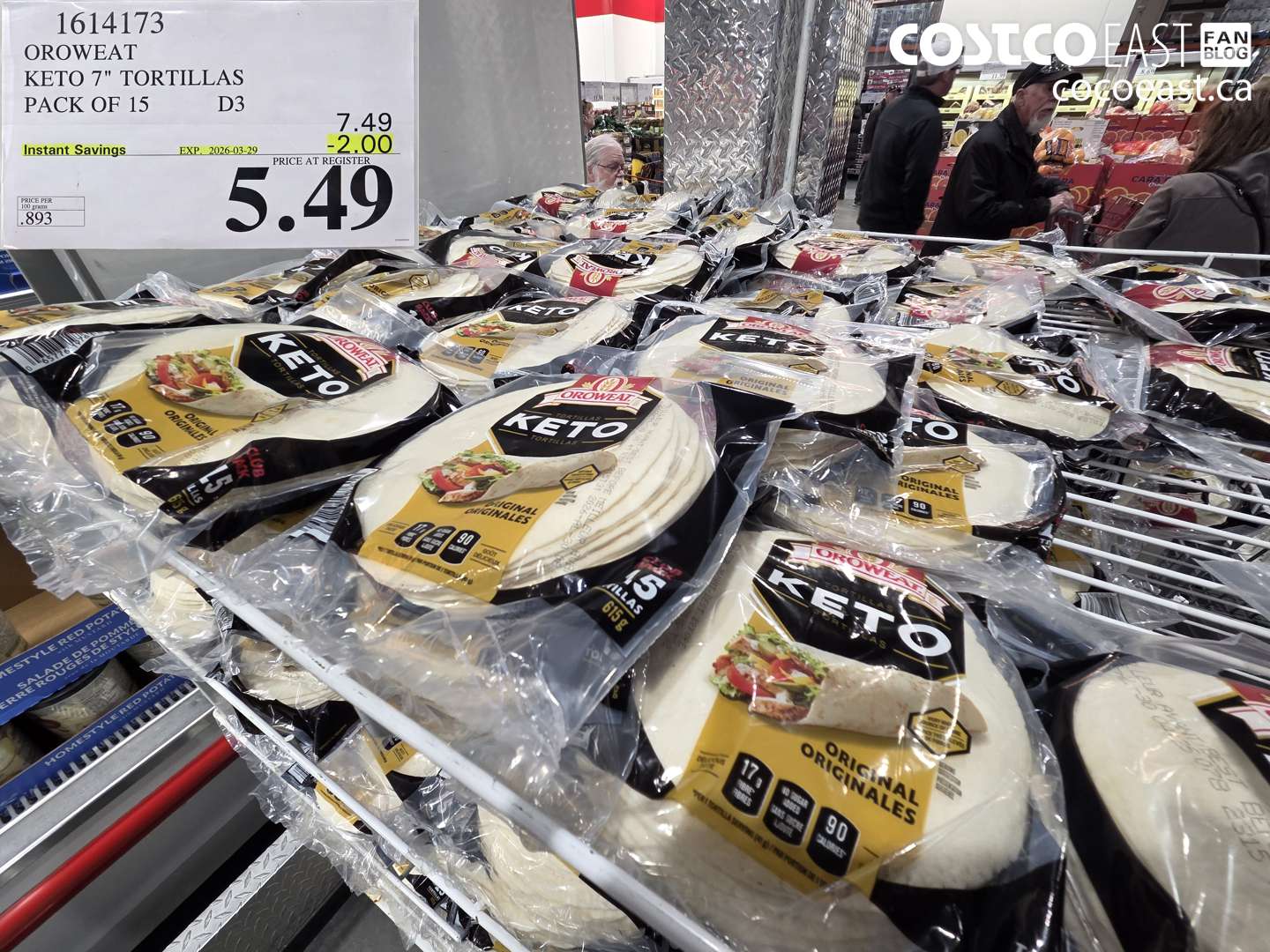 1614173 KETO 7 INCH TORTILLAS PACK OF 15 ($2.00 INSTANT SAVINGS EXPIRES ON 2026-03-29) $5.49