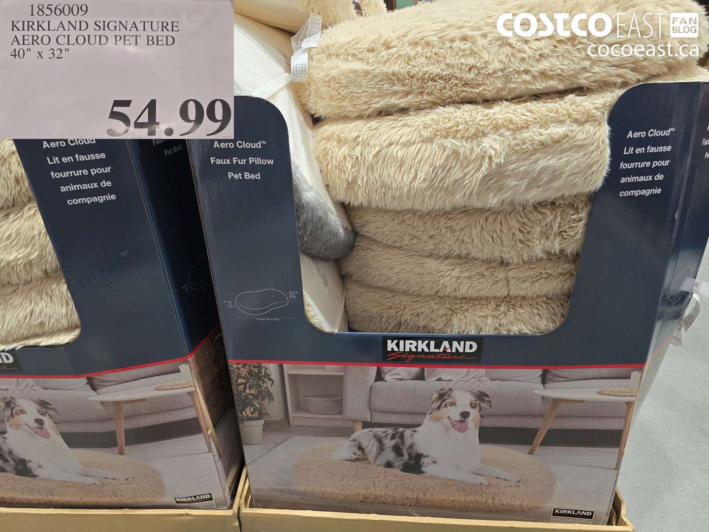 1856009 KIRKLAND SIGNATURE AERO CLOUD PET BED 40