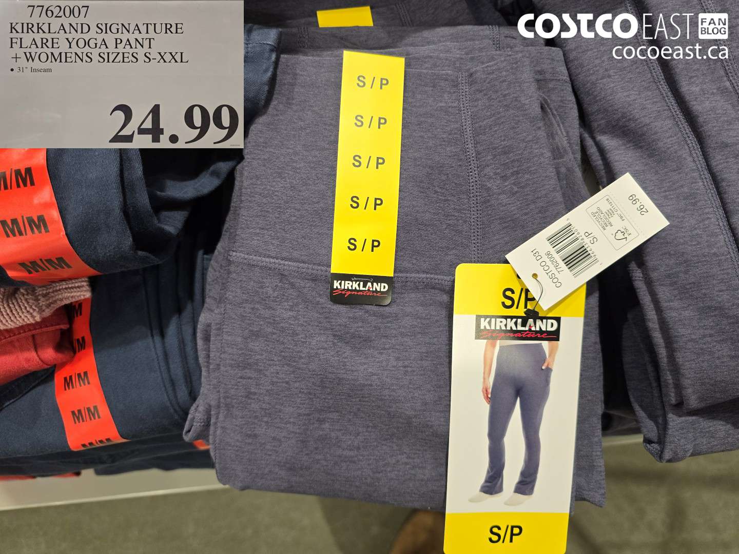 7762007 KIRKLAND SIGNATURE FLARE YOGA PANT + WOMENS SIZES S-XXL $24.99