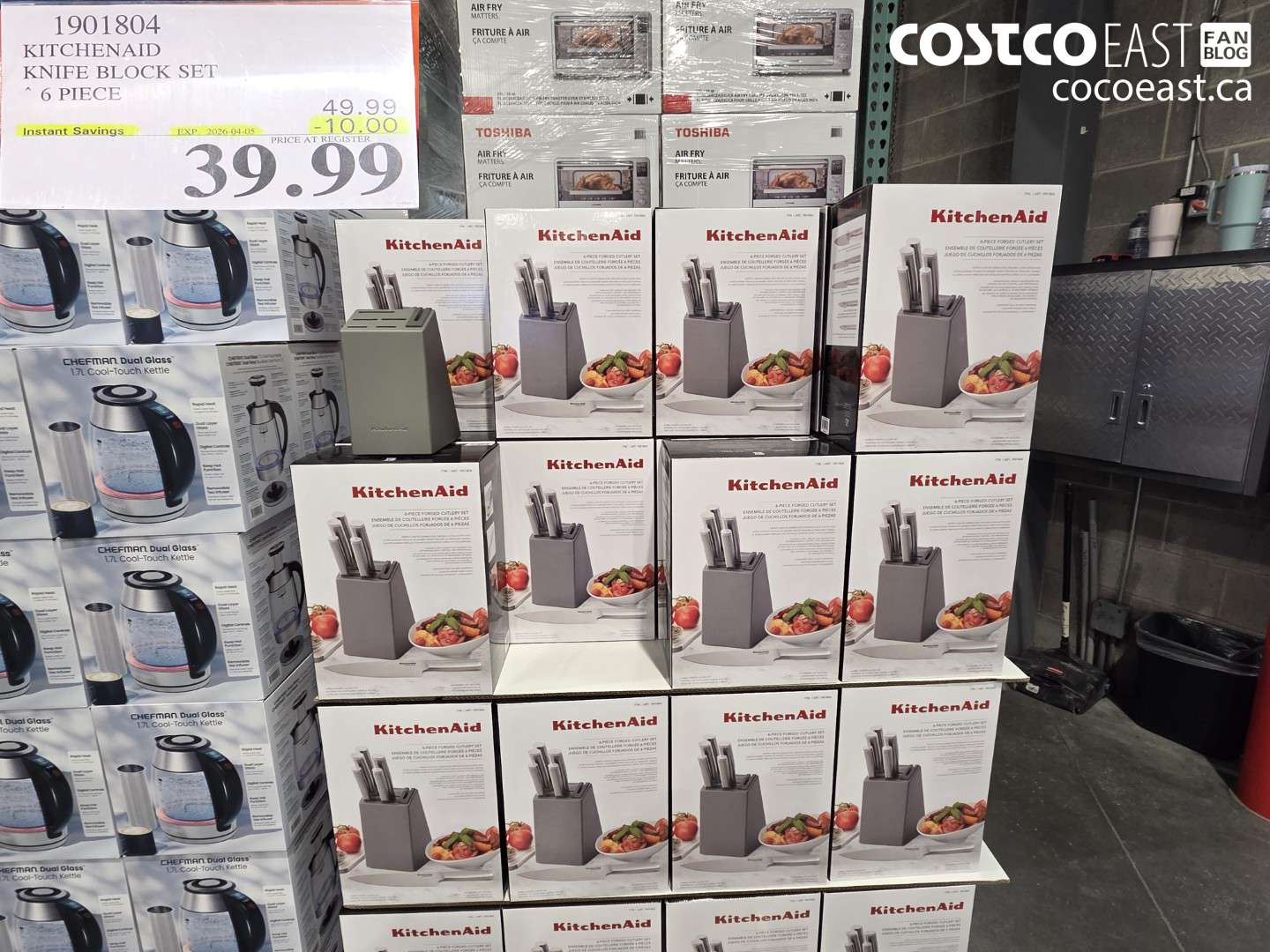 1901804 KITCHENAID KNIFE BLOCK SET ($10.00 INSTANT SAVINGS EXPIRES ON 2026-04-05) $39.99