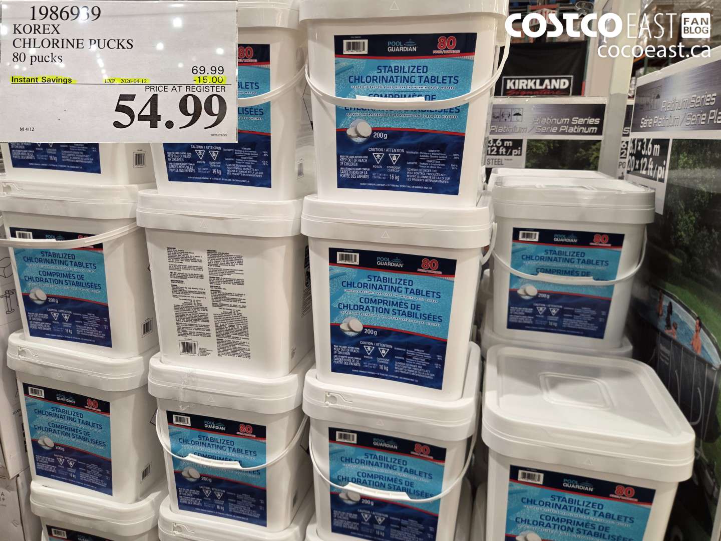 1986939 KOREX CHLORINE PUCKS 80 PUCKS ($15.00 INSTANT SAVINGS EXPIRES ON 2026-04-12) $54.99