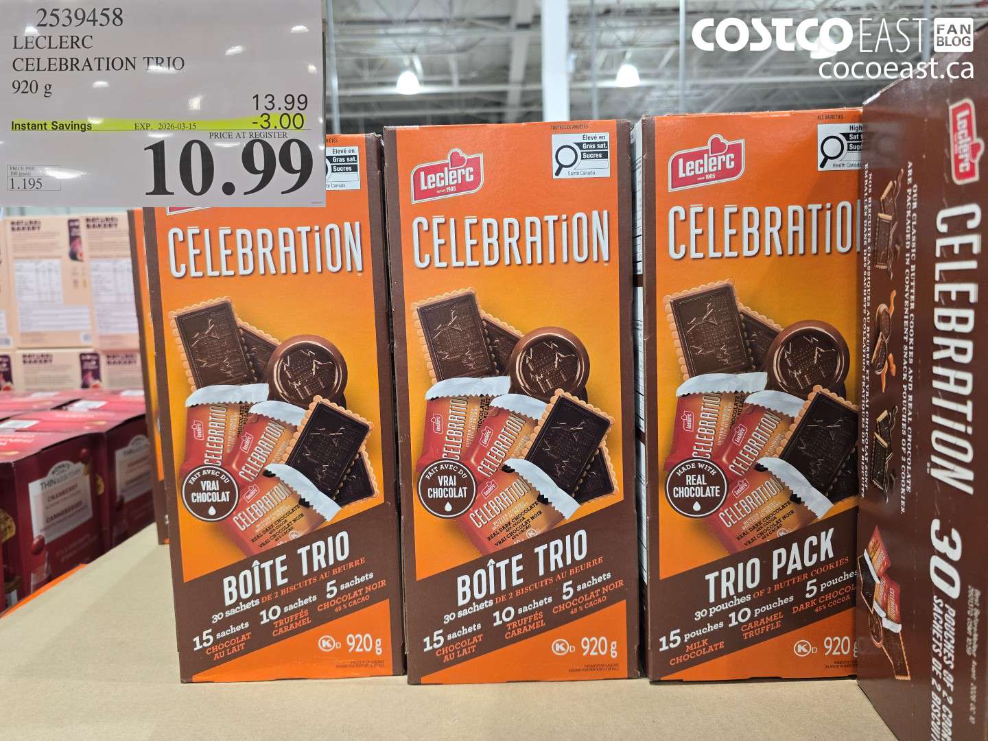 2539458 LECLERC CELEBRATION TRIO 920 G ($3.00 INSTANT SAVINGS EXPIRES ON 2026-03-15) $10.99