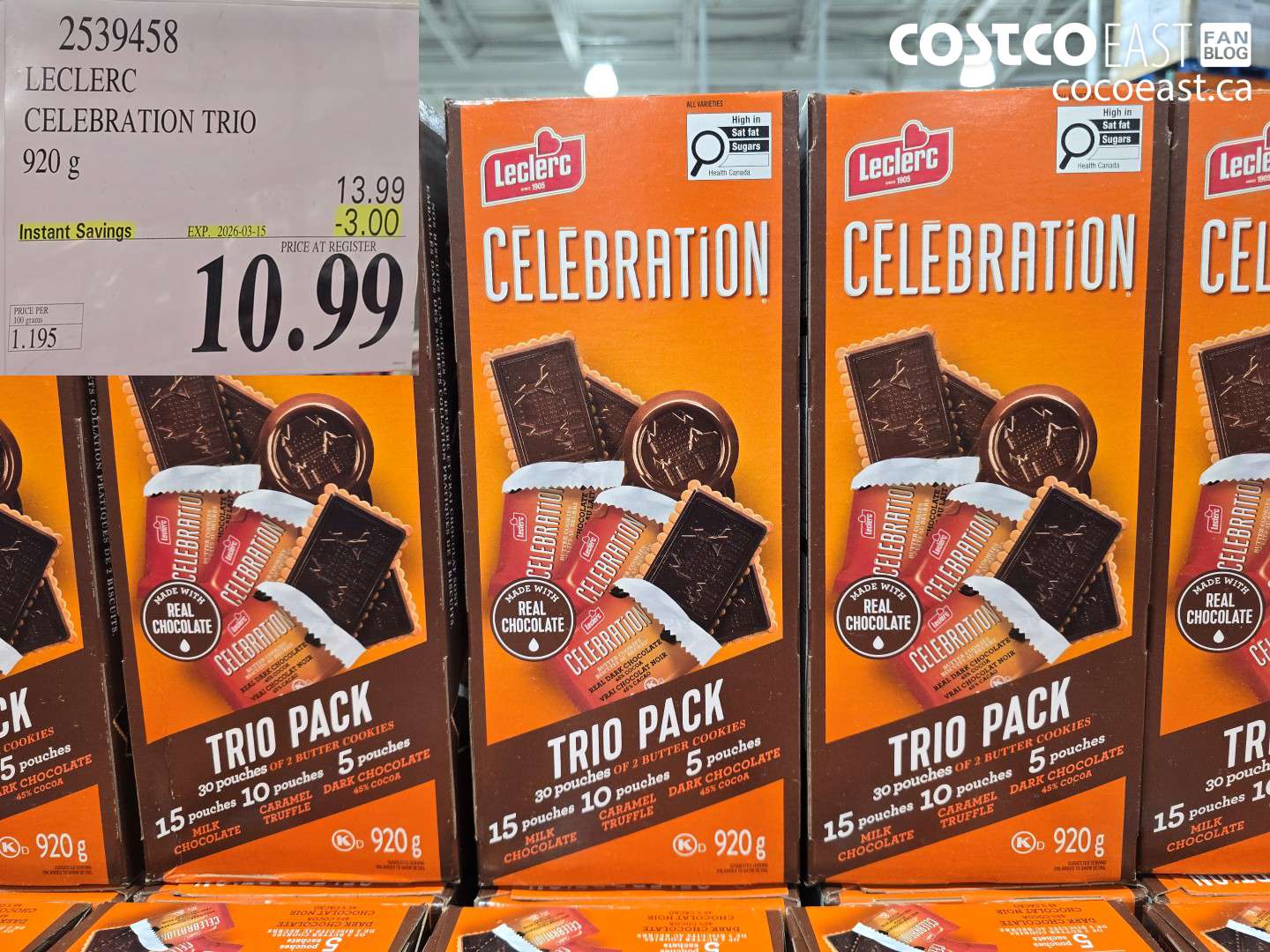 2539458 LECLERC CELEBRATION TRIO 920 G ($3.00 INSTANT SAVINGS EXPIRES ON 2026-03-15) $10.99