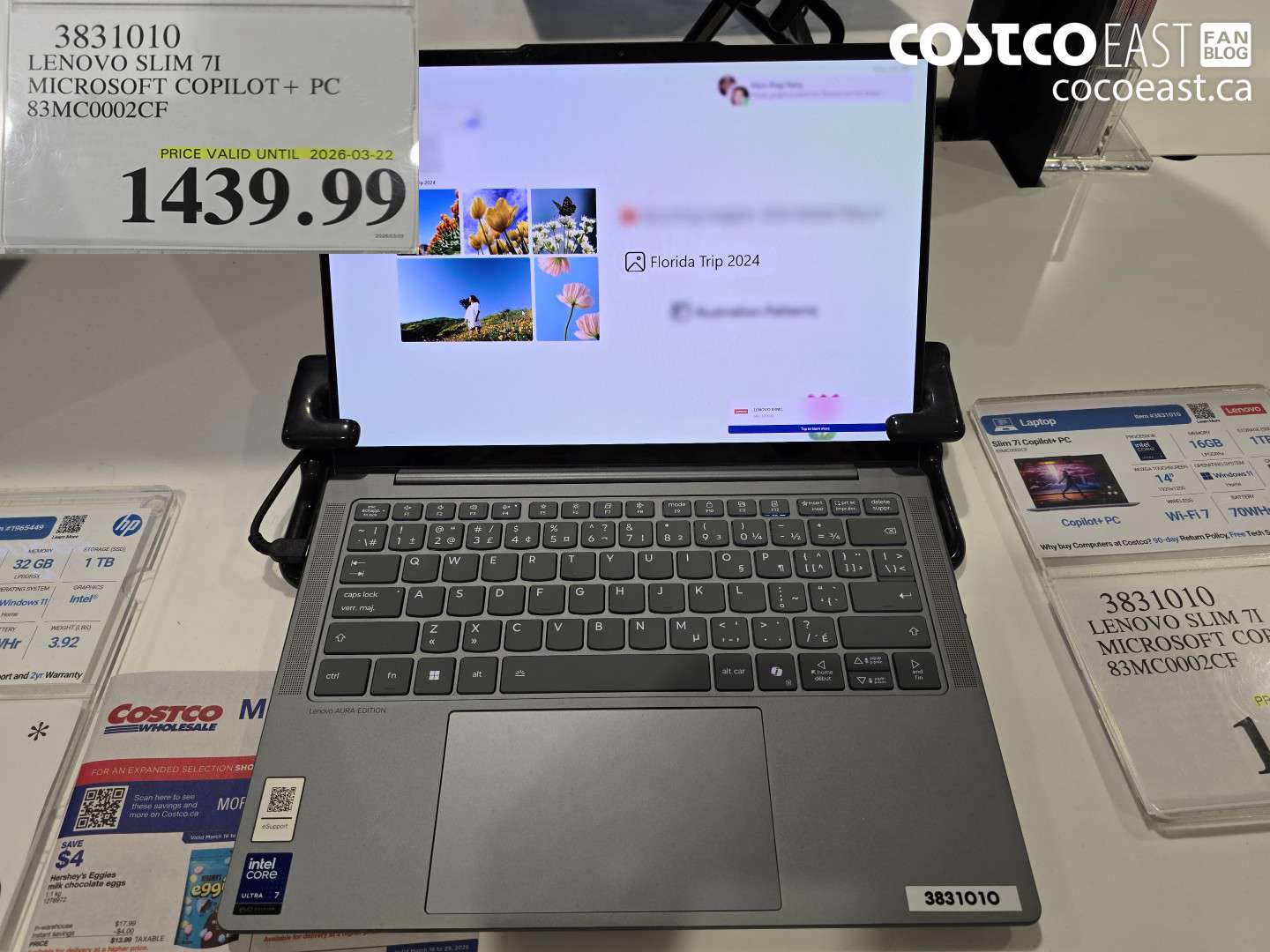 3831010 LENOVO SLIM 7I MICROSOFT COPILOT + PC 83MC0002CF $1439.99