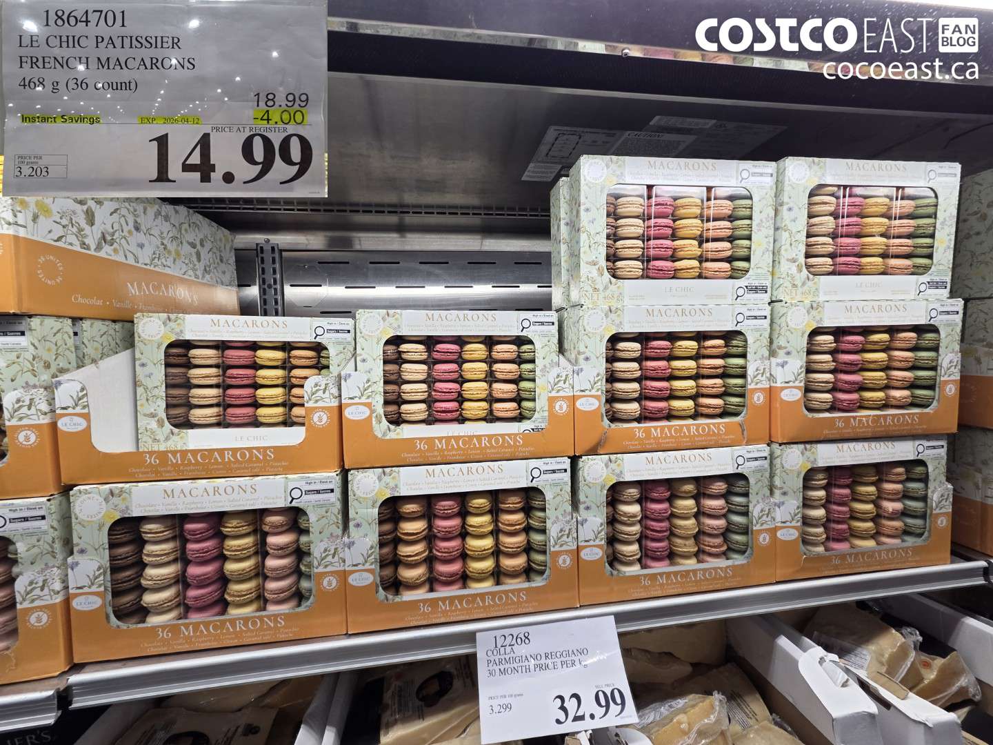 1864701 LE CHIC PATISSIER FRENCH MACARONS 468 G (36 COUNT) ($4.00 INSTANT SAVINGS EXPIRES ON 2026-04-12) $14.99