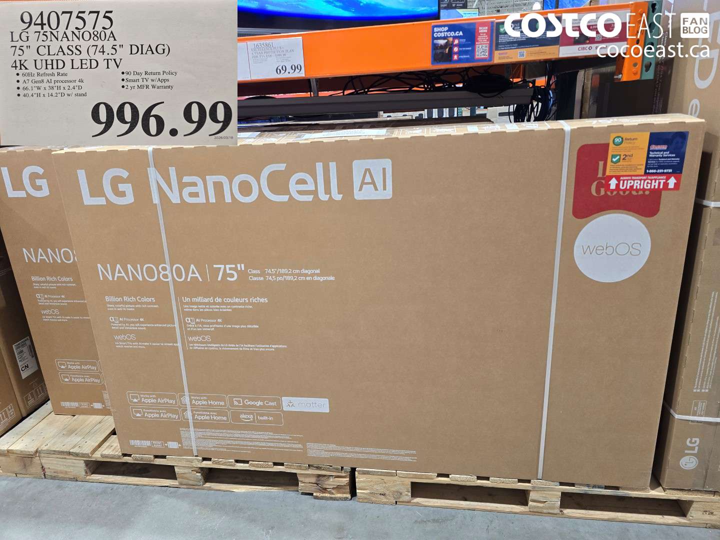 9407575 LG 75NAN080A 75