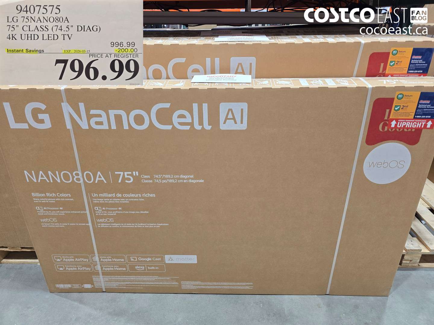 9407575 LG 75NANO80A 75