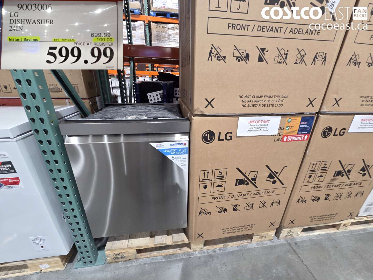 9003006 LG DISHWASHER 24IN ($100.00 INSTANT SAVINGS EXPIRES ON 2026-03-29) $599.99