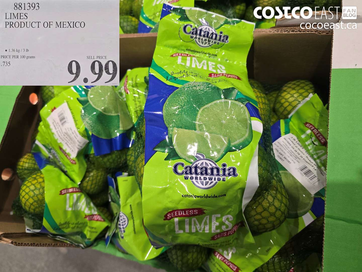 881393 LIMES PRODUCT OF MEXICO $9.99