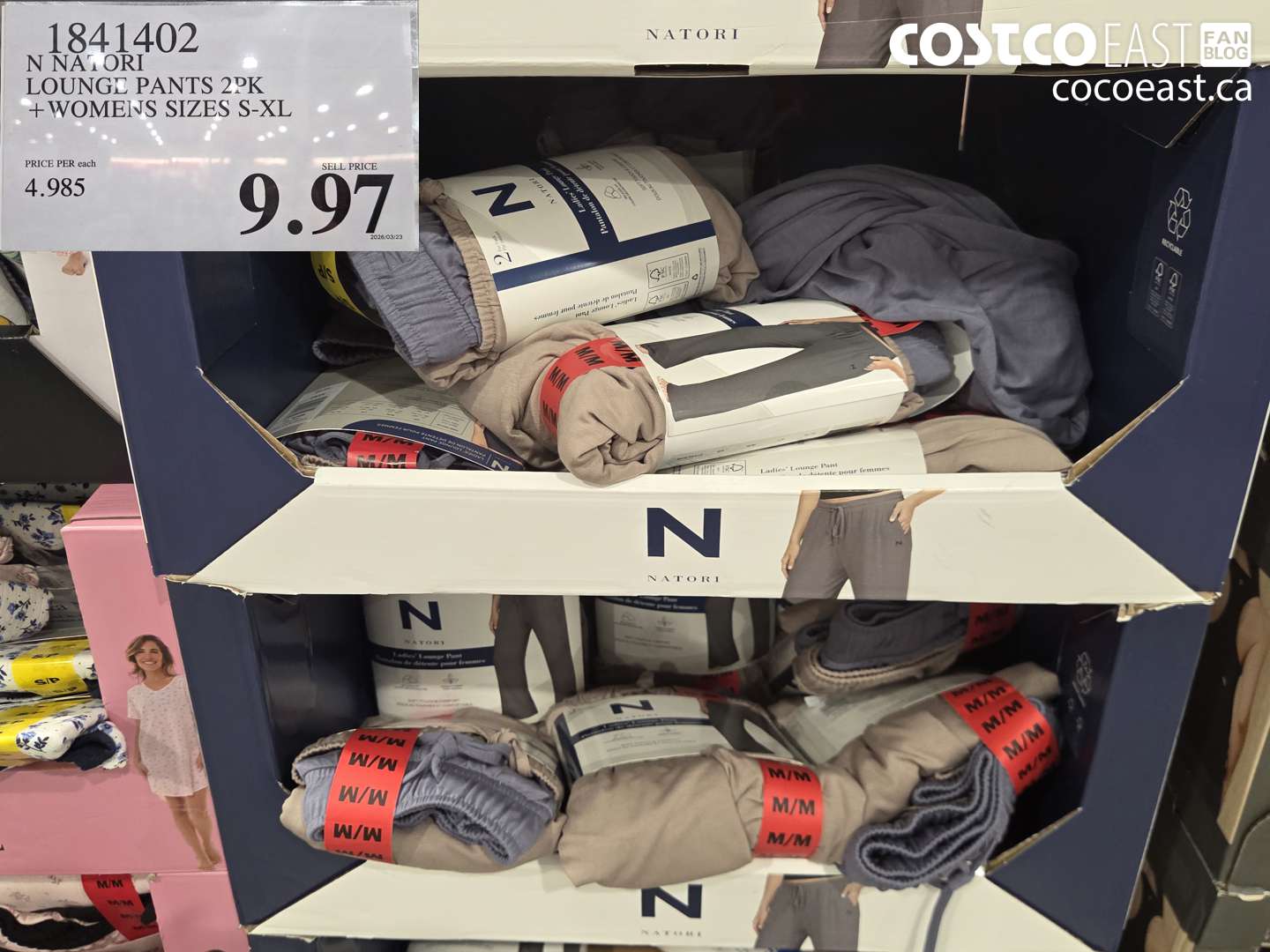 1841402 LOUNGE PANTS 2PK + WOMENS SIZES S-XL $9.97