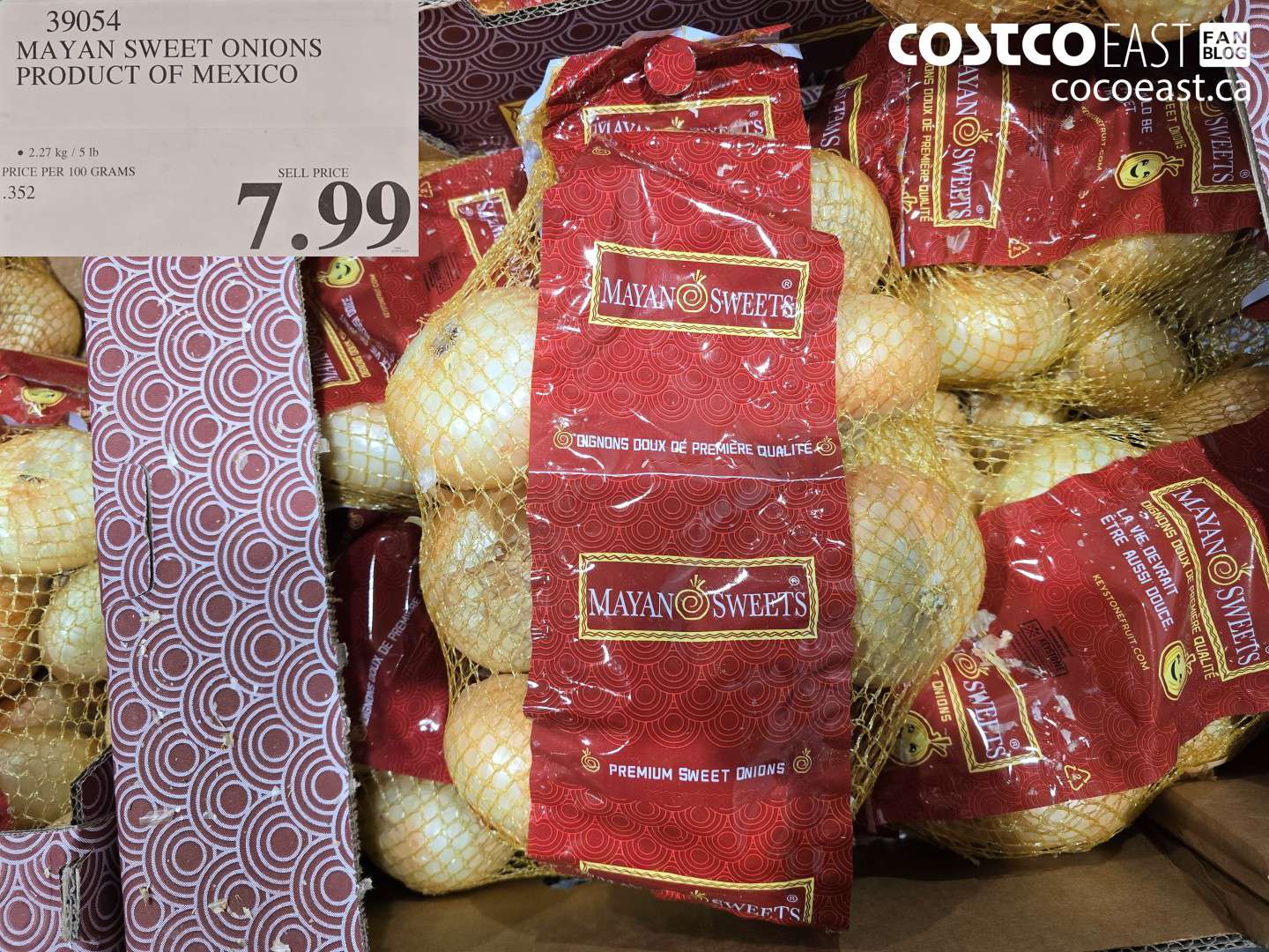 39054 MAYAN SWEET ONIONS PRODUCT OF MEXICO $7.99