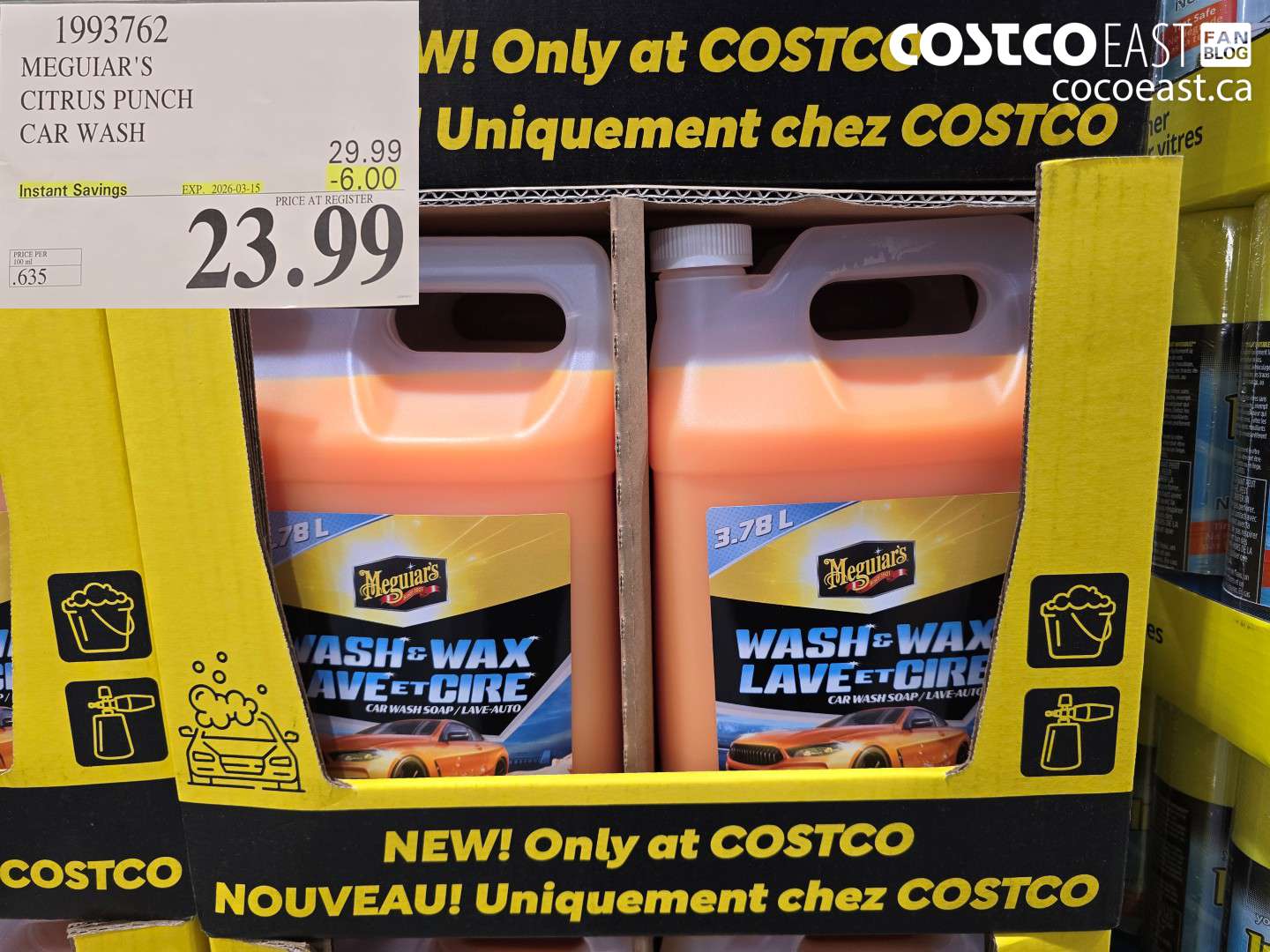 1993762 MEGUIAR'S CITRUS PUNCH CAR WASH ($6.00 INSTANT SAVINGS EXPIRES ON 2026-03-15) $23.99